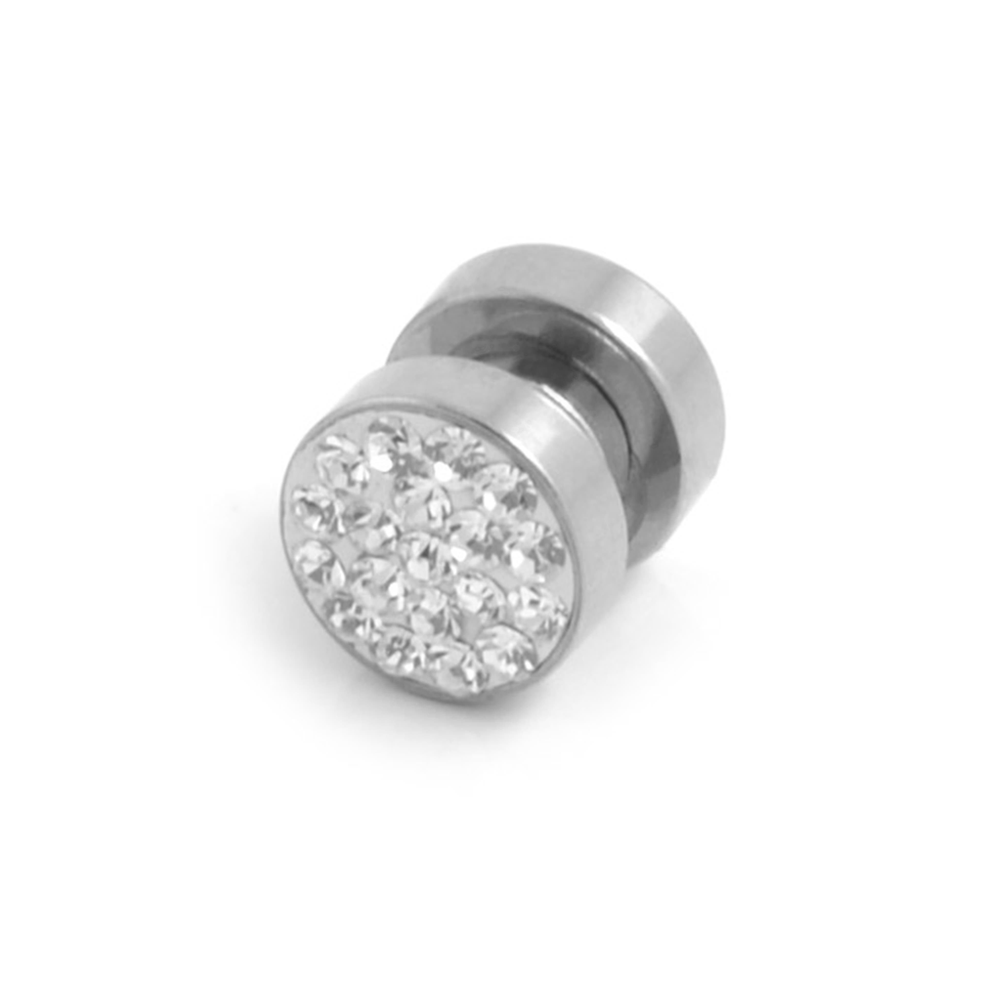 Boucle d'oreille magnétique 8 mm en zircone