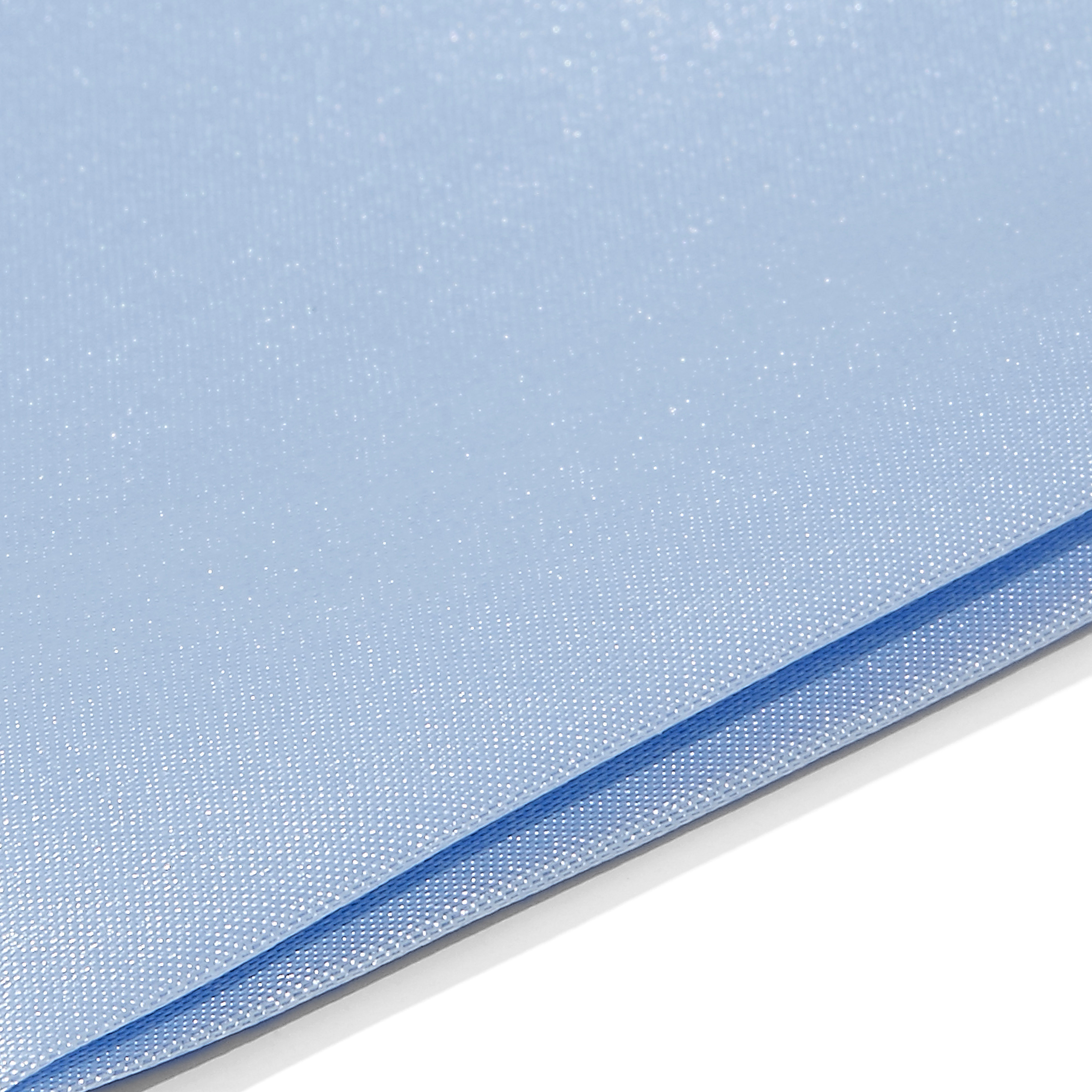 Shiny Baby Blue Simple Pocket Square - 2