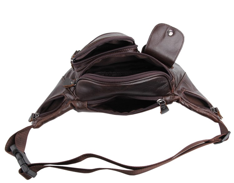 Bolsa de Cintura em Pele Castanha - 6
