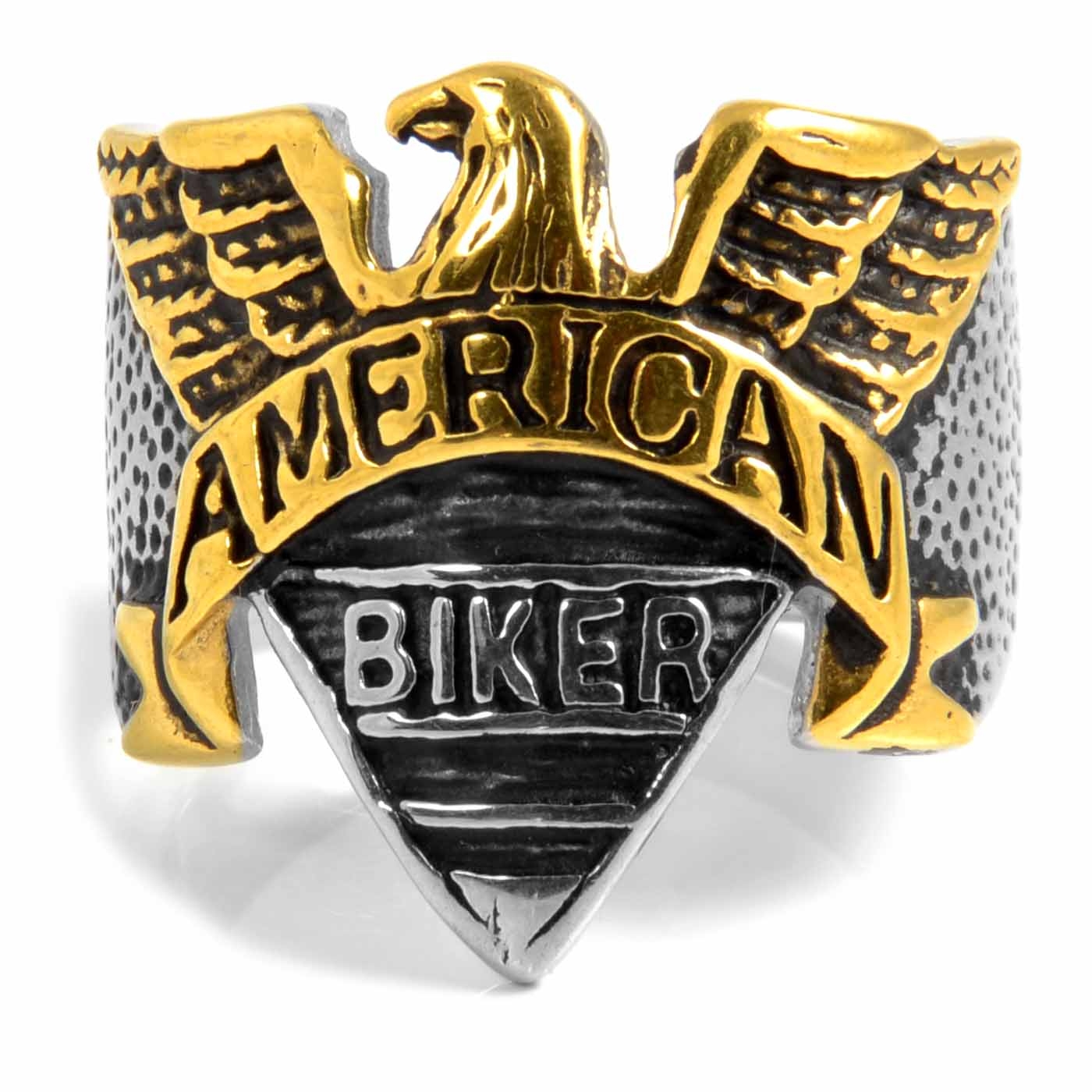Golden Eagle Biker Stålring - 2