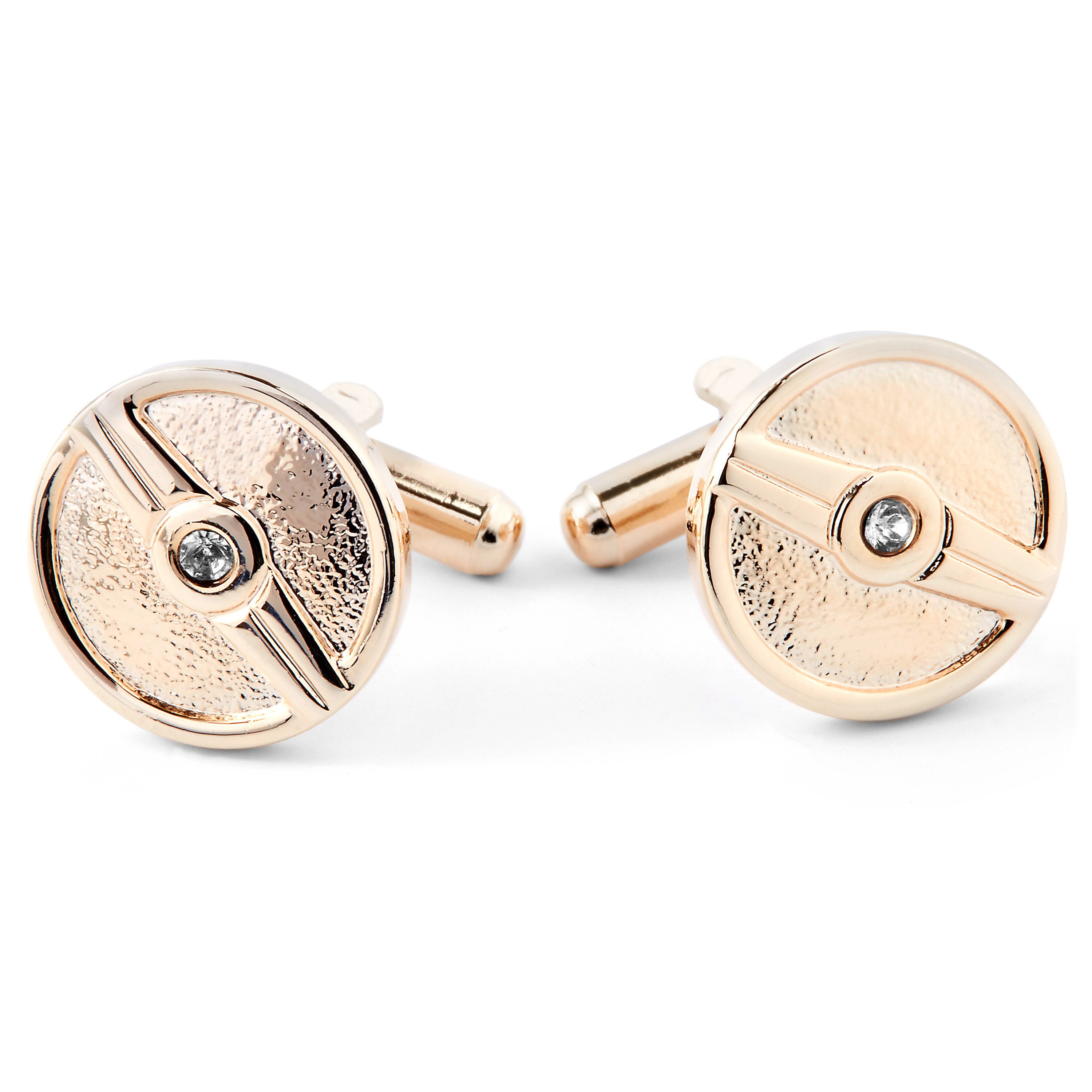 Runde Gyldne Mansjettknapper - 1