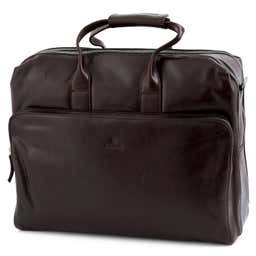 Jasper | Large Dark Brown Leather Shoulder Bag