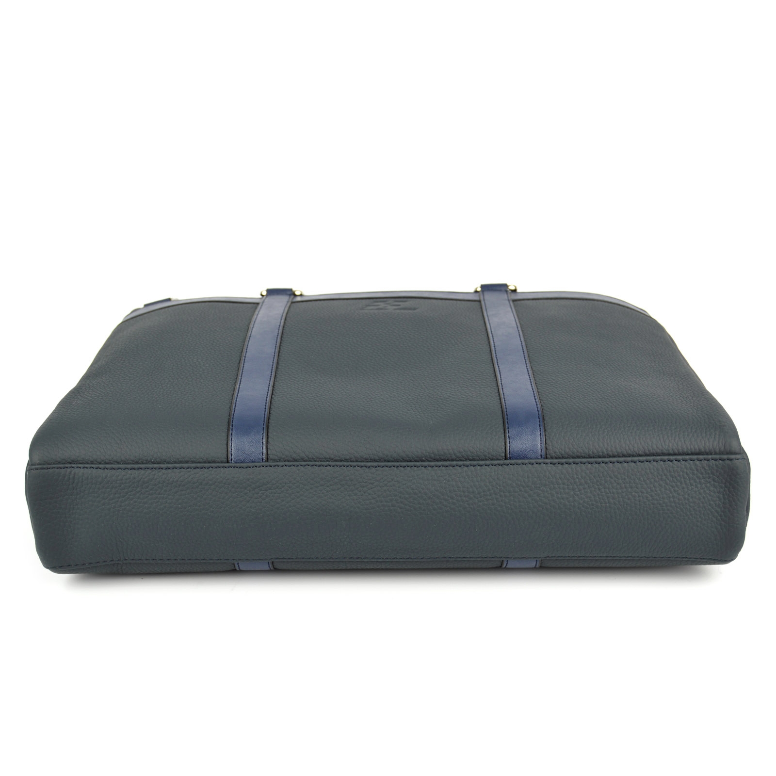 Maletín ejecutivo de cuero azul - 6