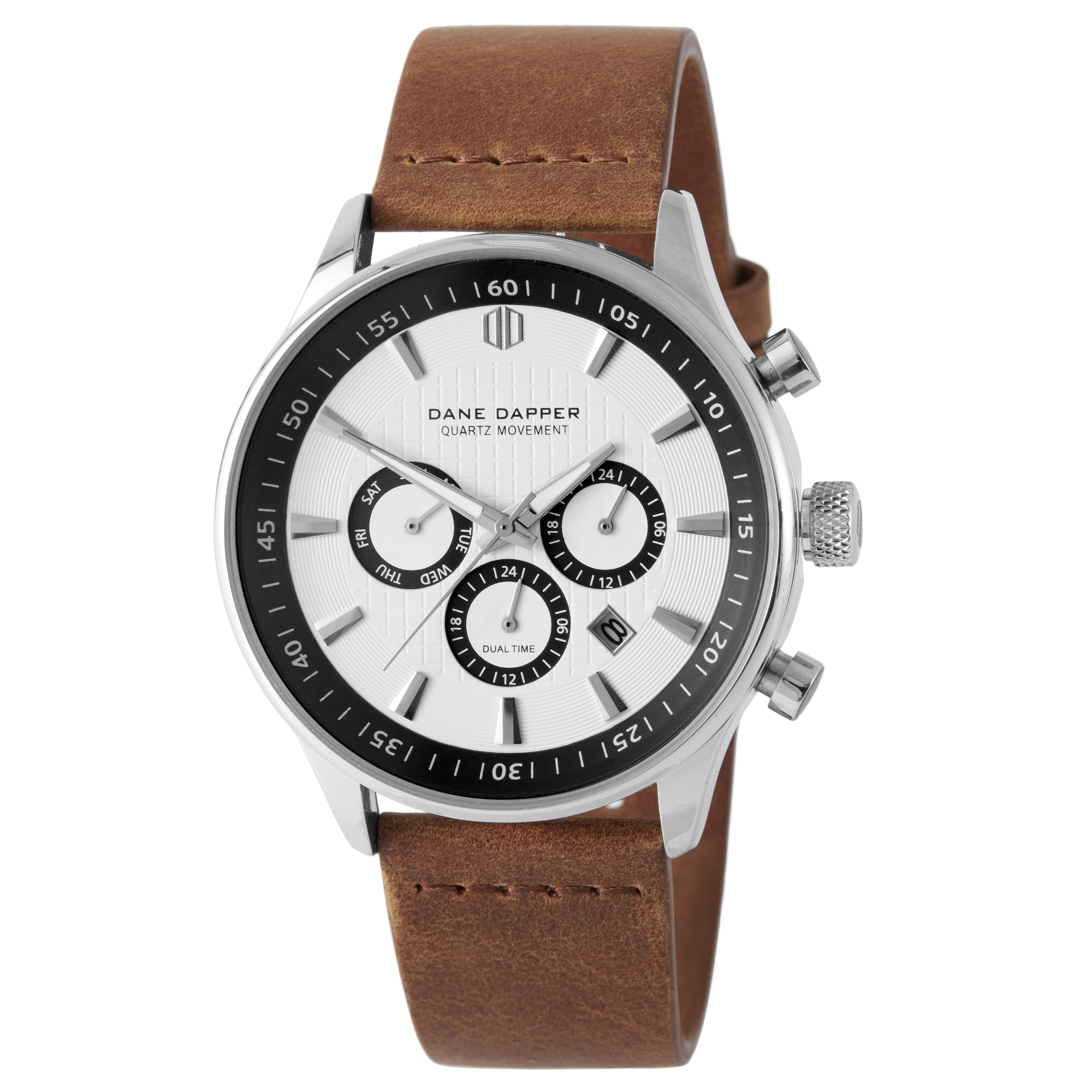 Brown & Silver Troika Watch - 1