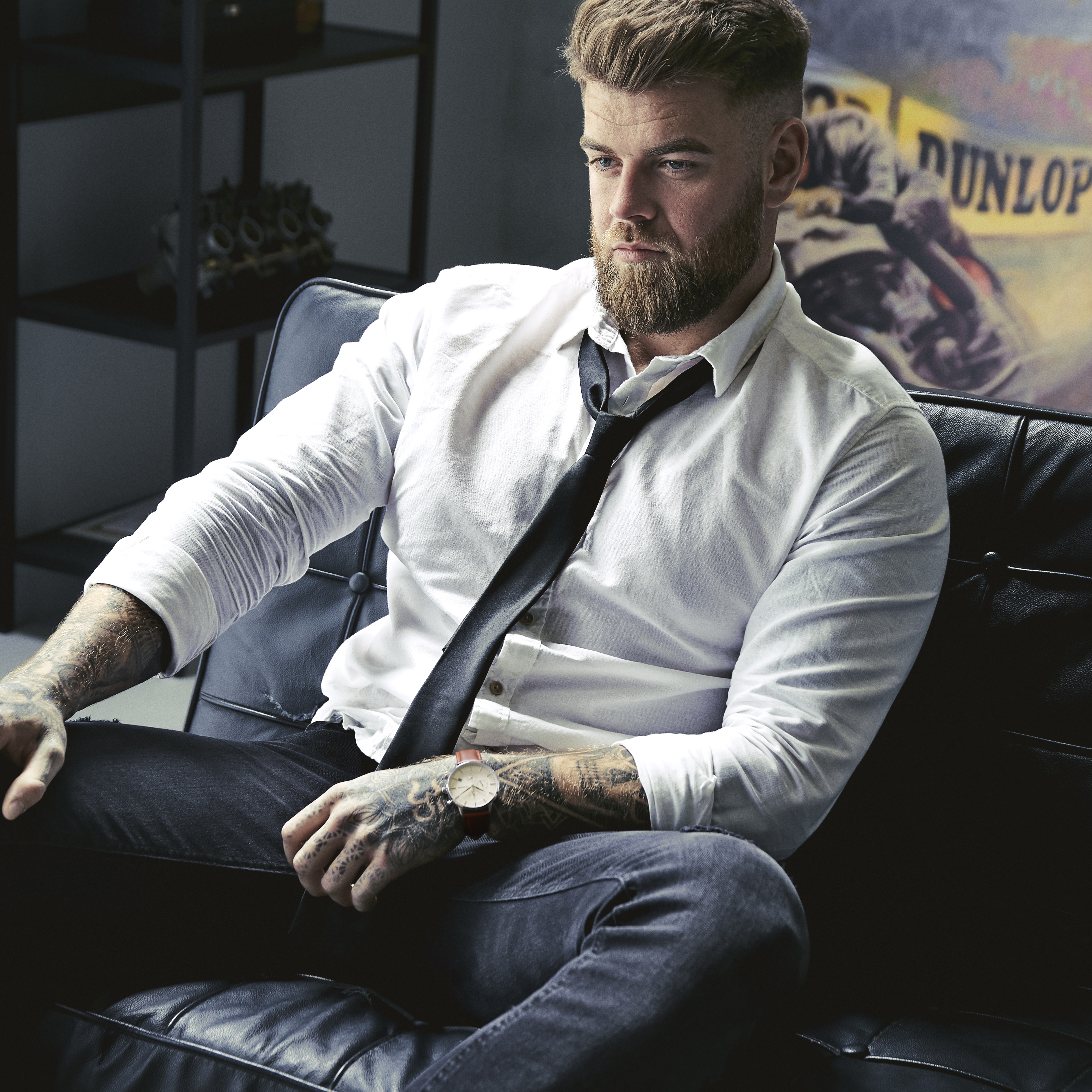 Ternion | Silver-tone and Cream Stainless Steel Dual-time Watch - 5