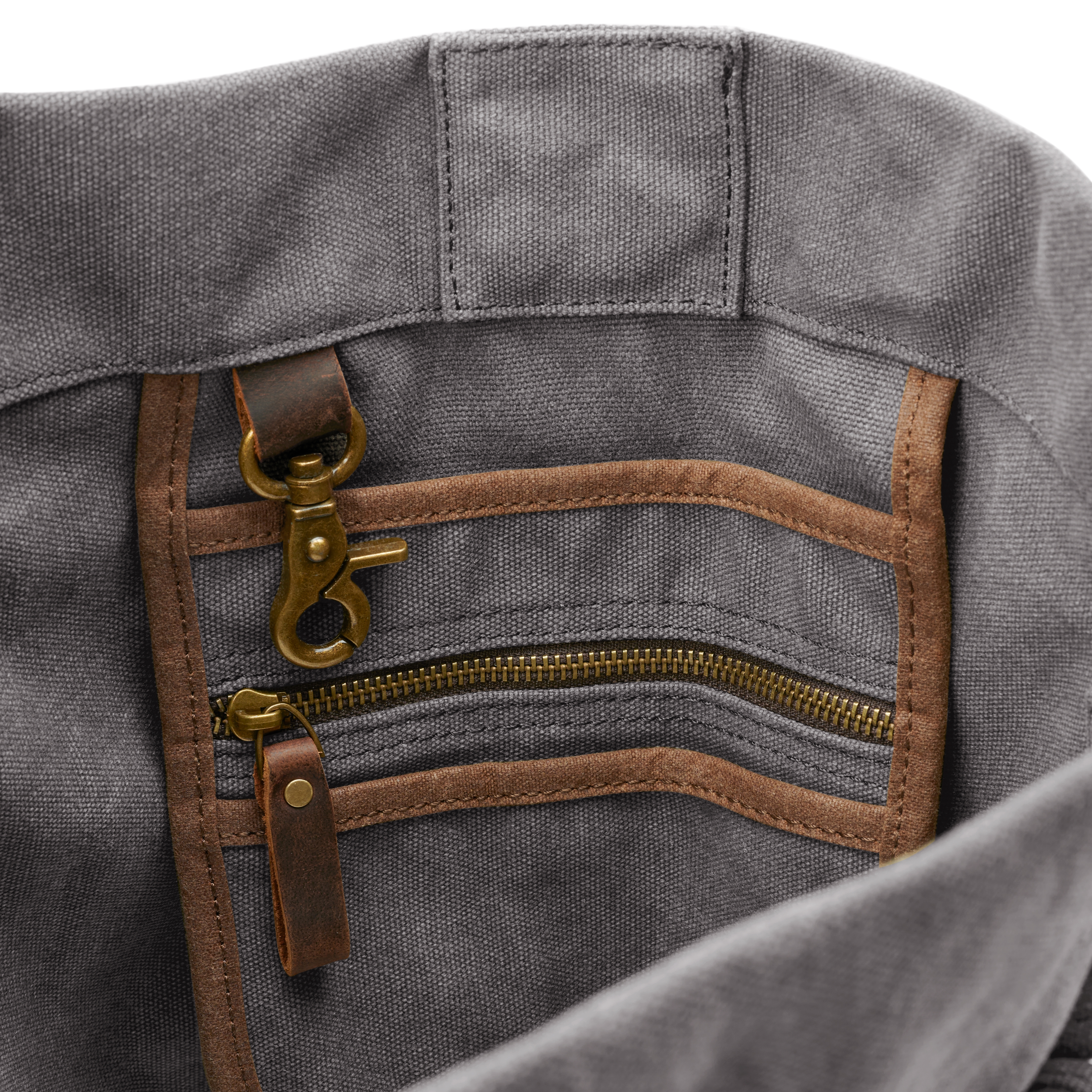 Grå Vintage Style Canvas Rygsæk - 9