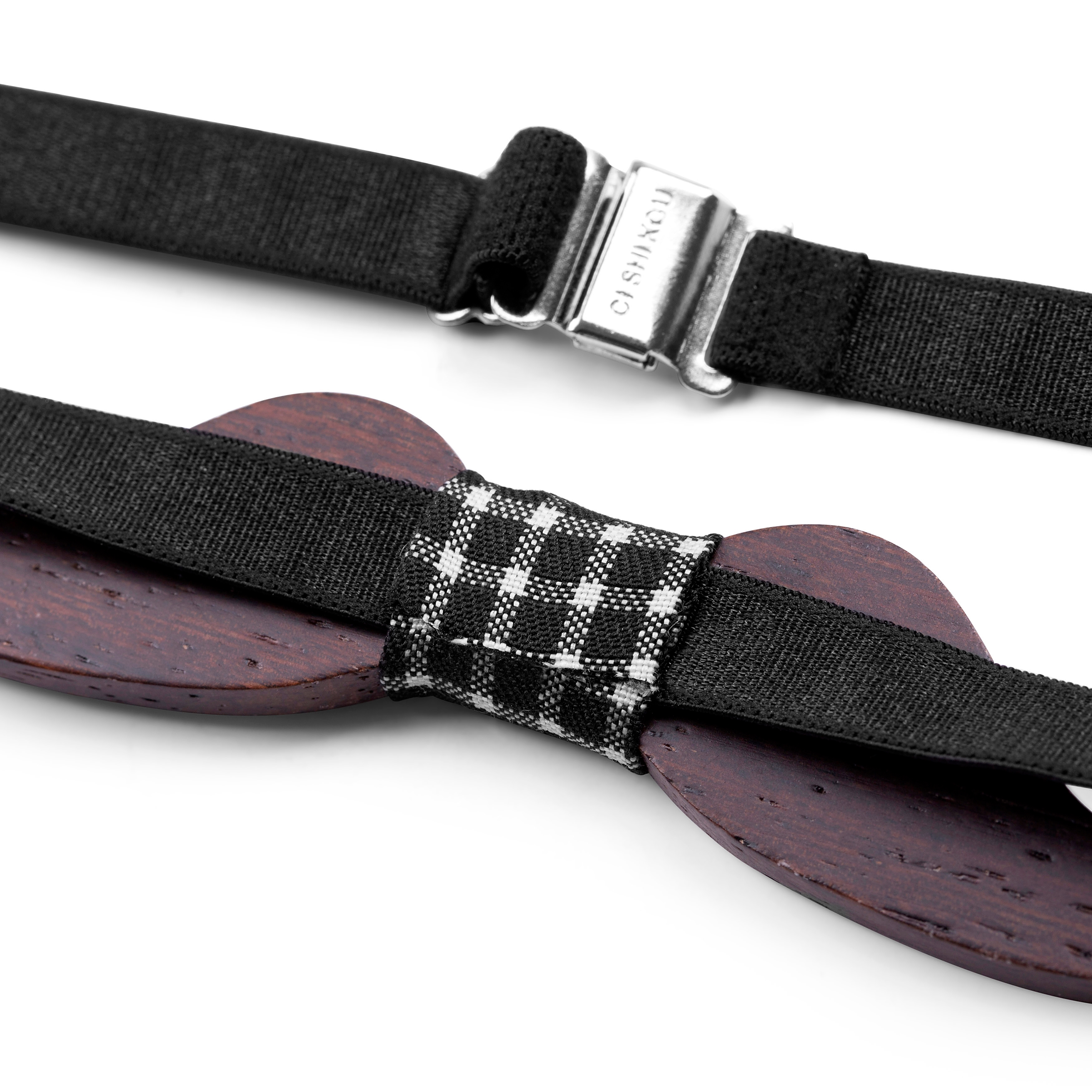 Mustache Wenge Bow Tie - 3