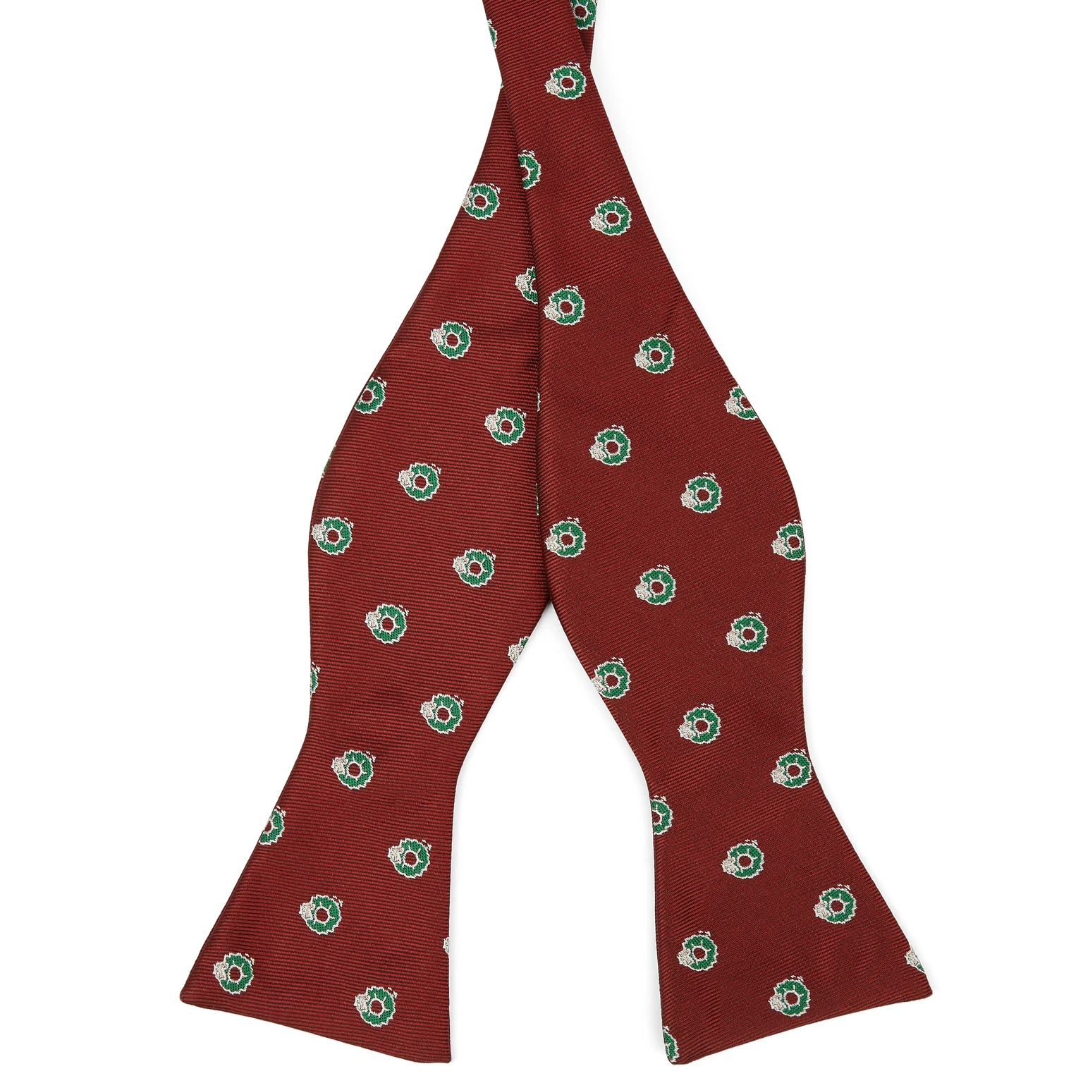 Burgunderrote Selbstbinder Weihnachtsfliege Burgunderrote Selbstbinder Weihnachtsfliege