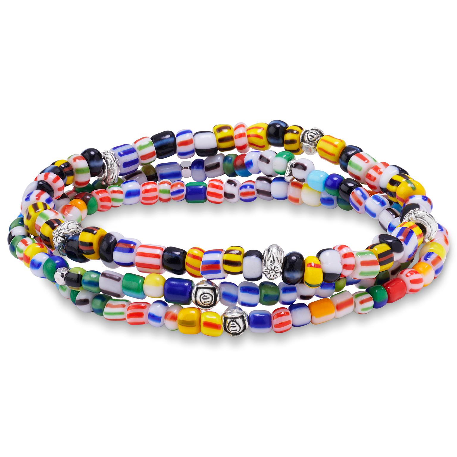 Amalfi | Trio Colorway σετ 3 βραχιόλια με γυάλινες χάντρες Amalfi | Trio Colorway σετ 3 βραχιόλια με γυάλινες χάντρες