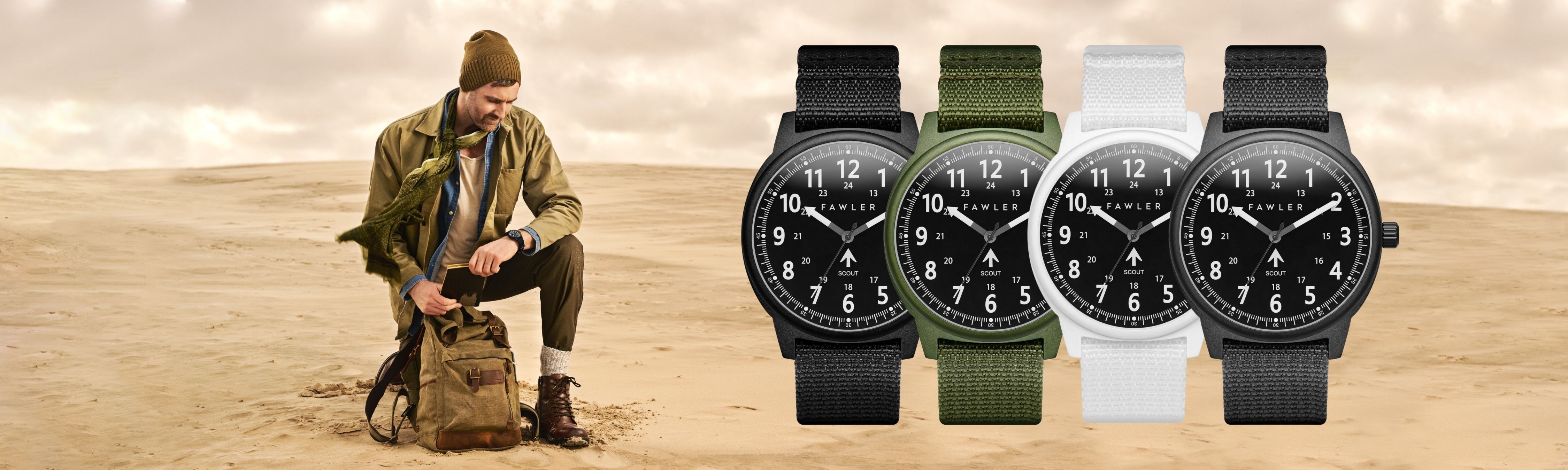 Scout, Reloj militar Nato negro, Fawler