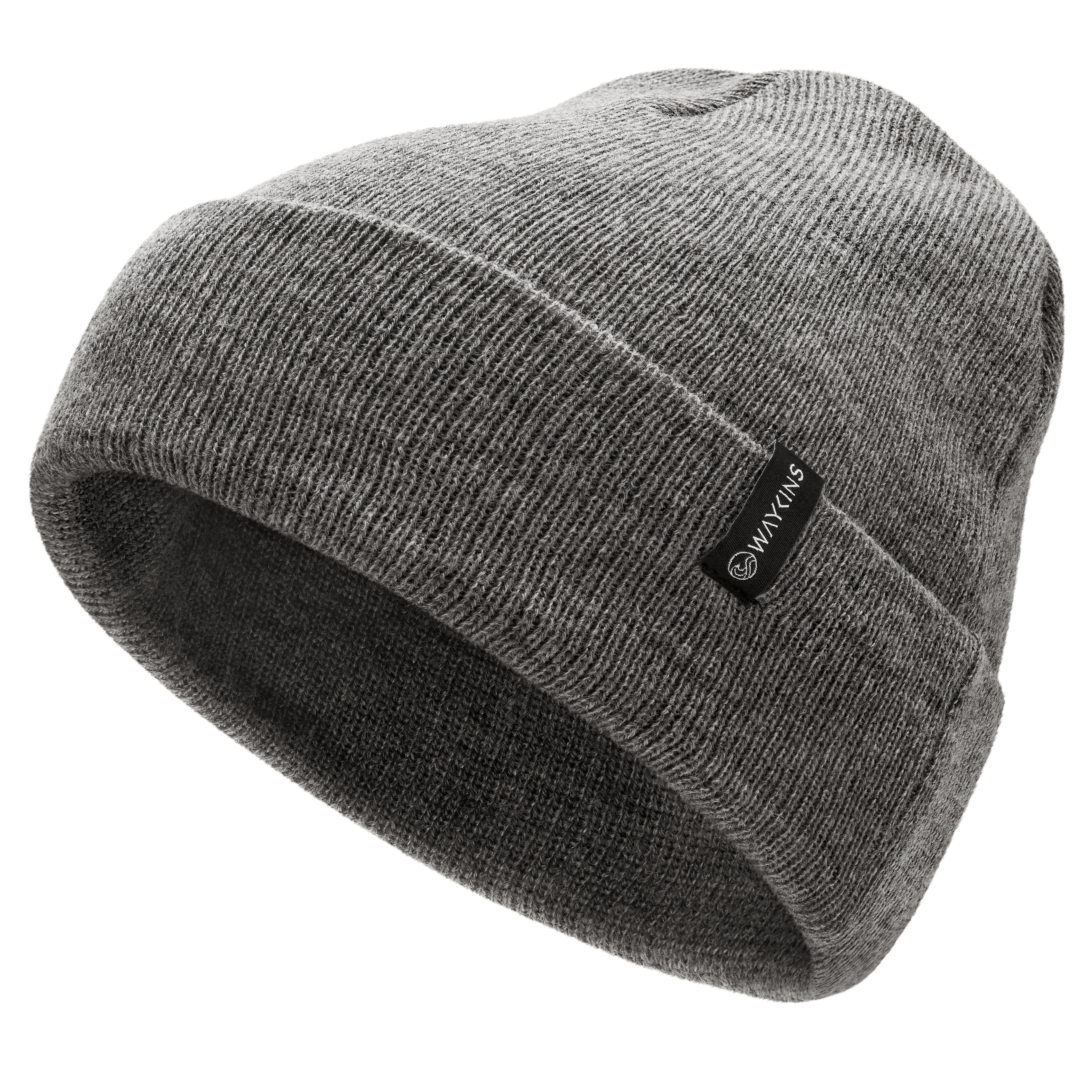 Baltic | Gray Fine Knitted Acrylic Beanie