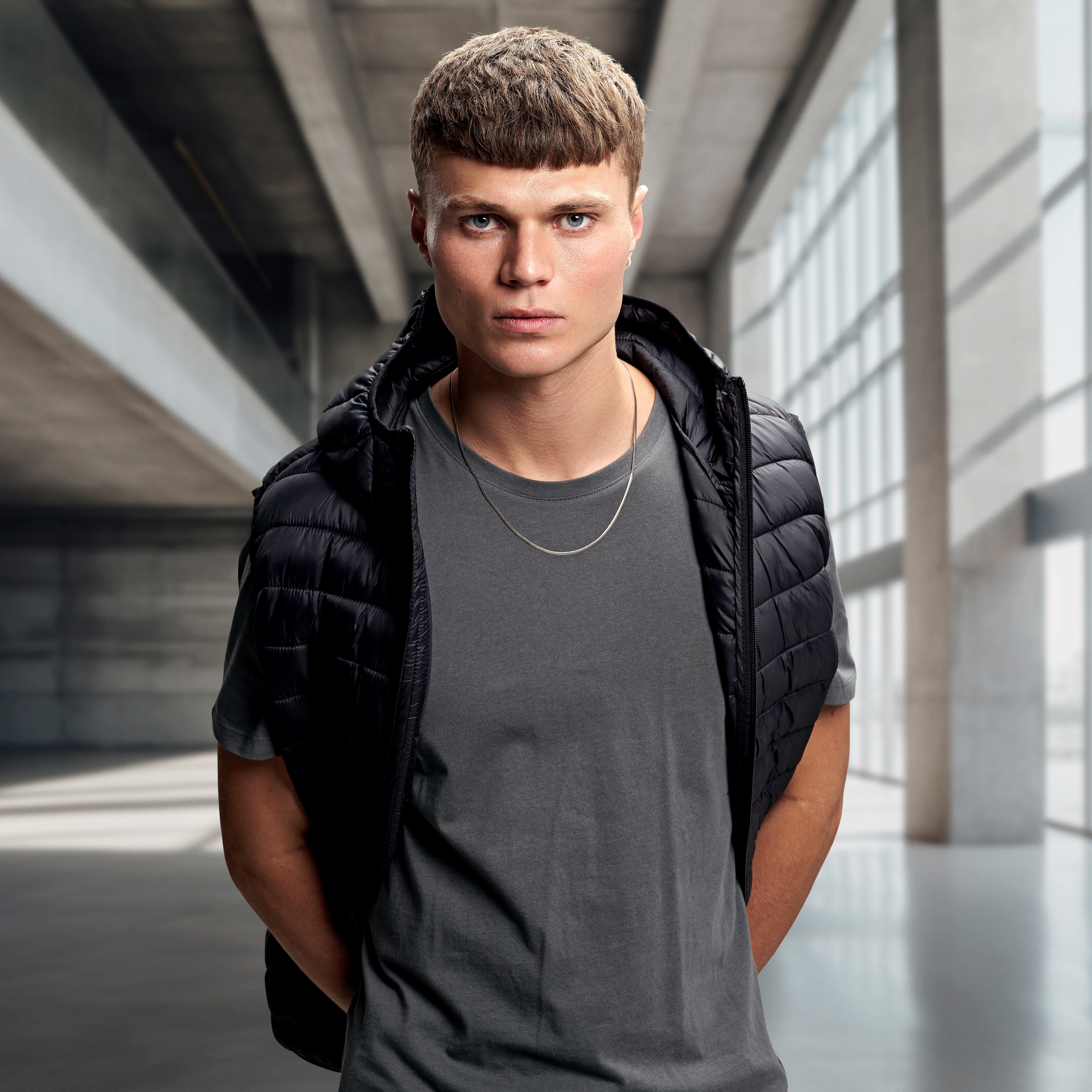 Argentia | 925s | 2mm Rhodium-Plated Sterling Silver Herringbone Chain Necklace - 6