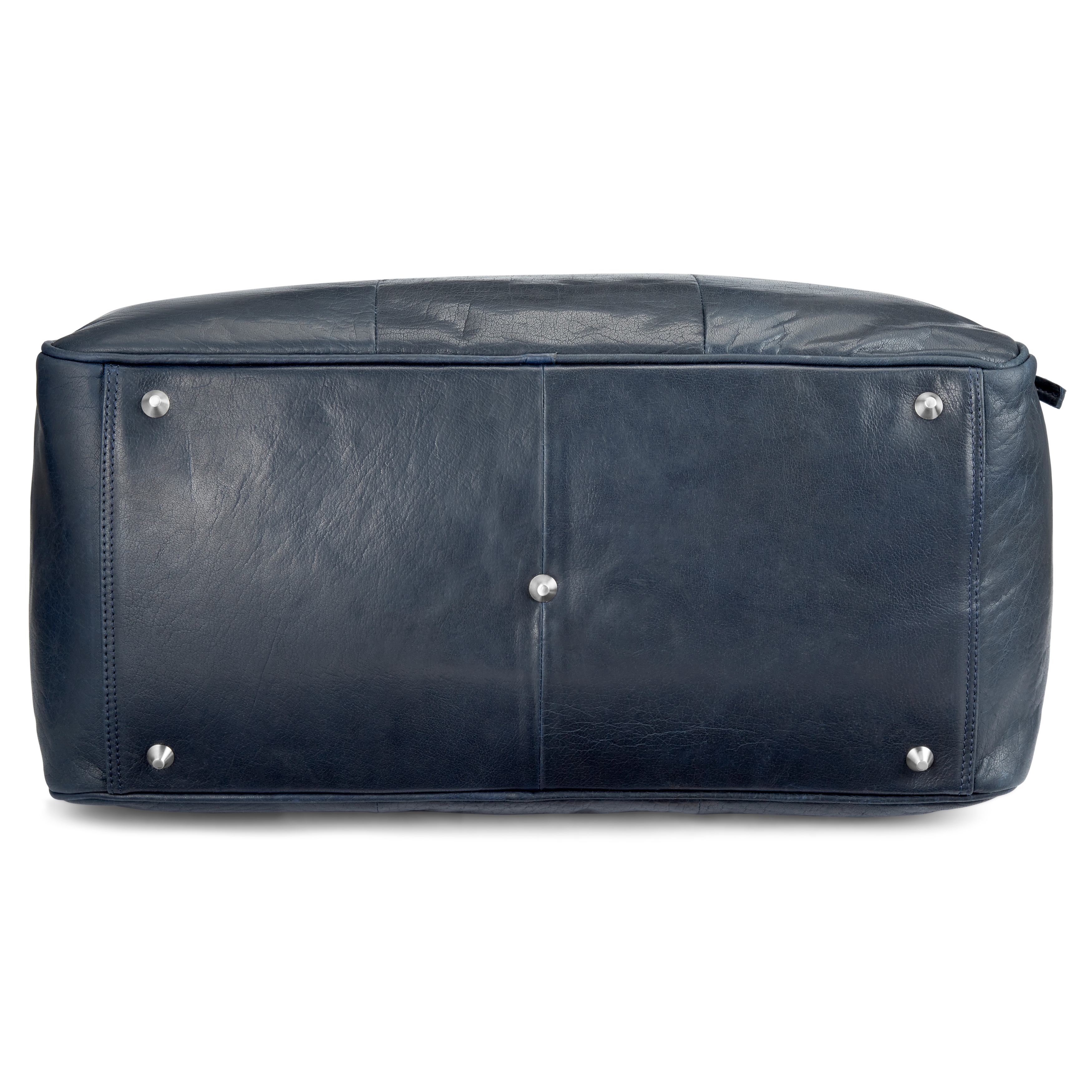 Bolsa de viaje de cuero azul marino Montreal - 6