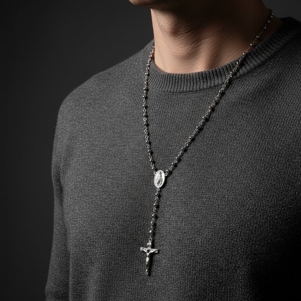 Varietas | Chapelet en perles d'acier chirurgical - 4