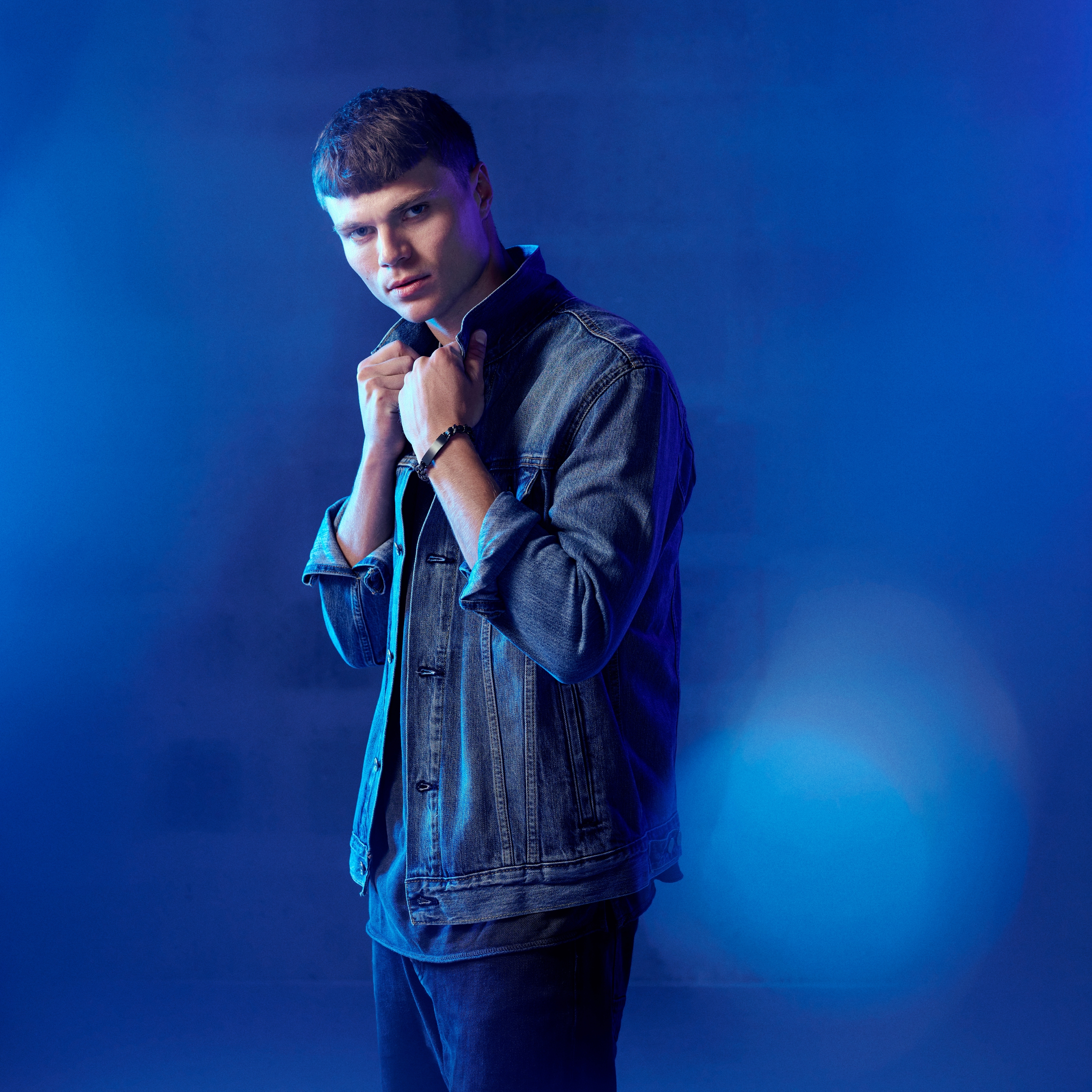 Nomen | Črna veriga in usnjena zapestnica z ID ploščico - 3