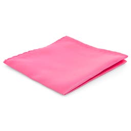 Simple Hot Pink Pocket Square