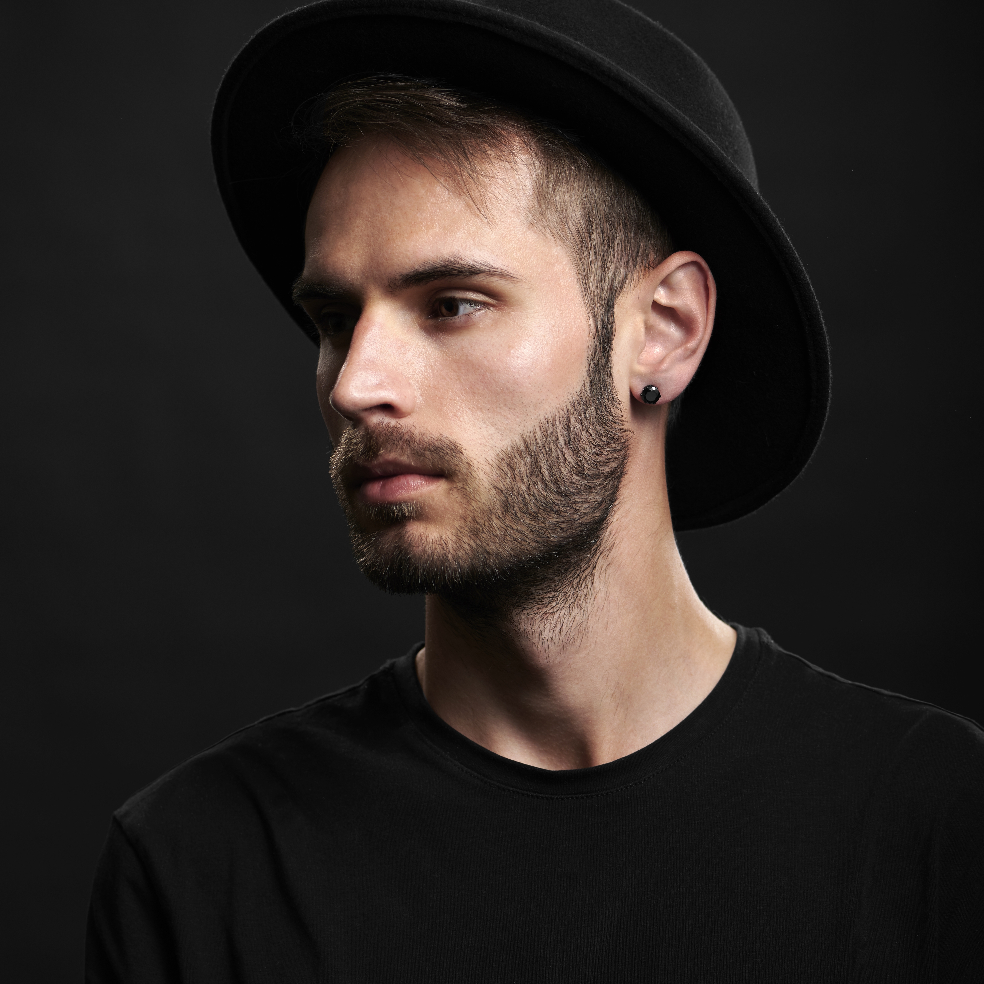 Blackness 8mm Zirconia Earring - 6