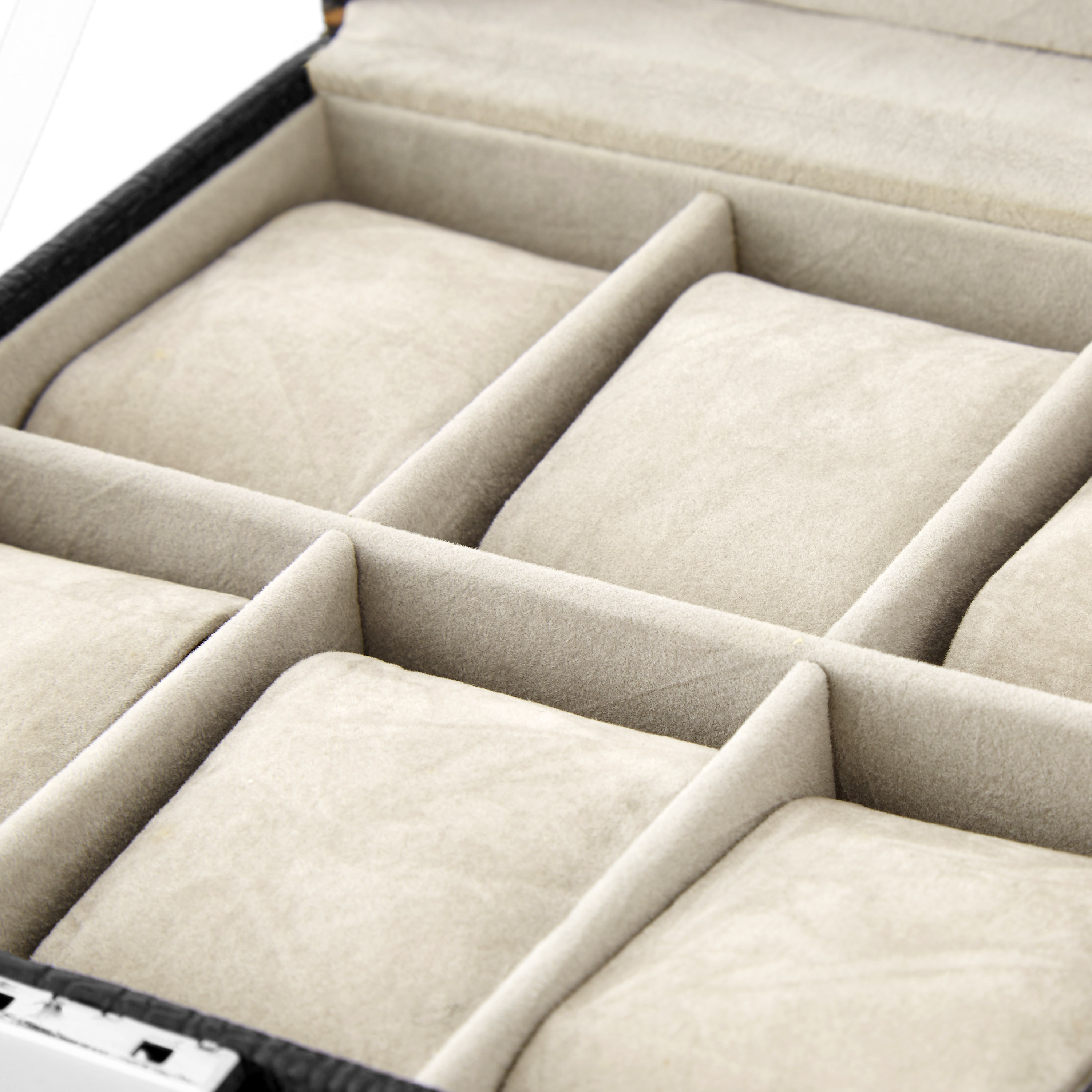 Organiser Ρολογιών με Μαύρο Snakeskin - 6 Ρολόγια - 4