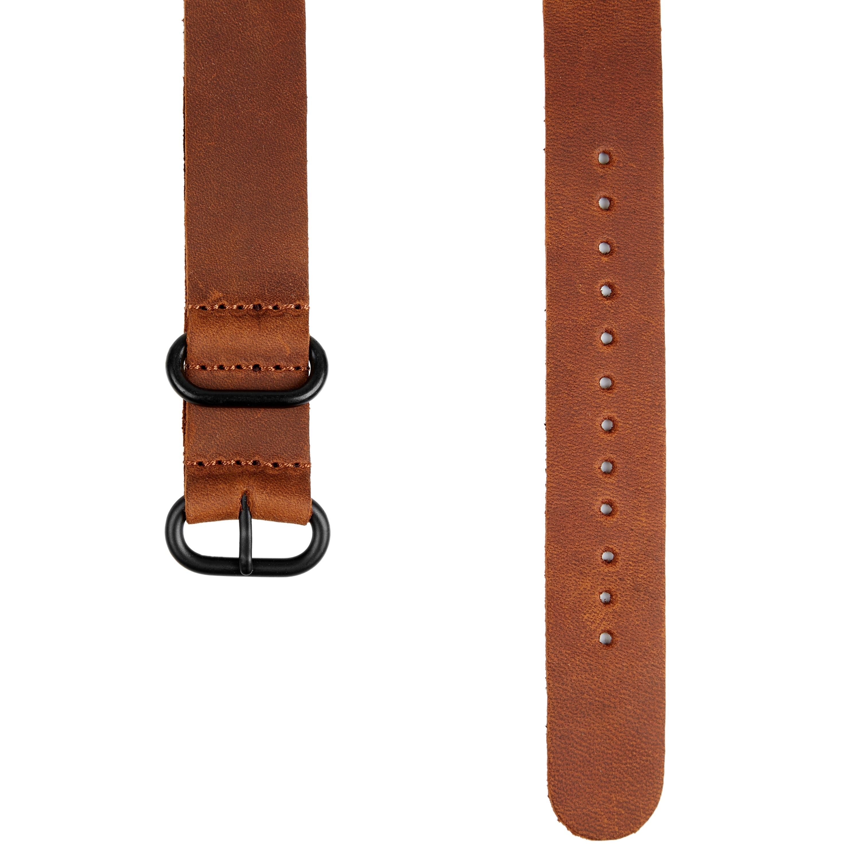 Brown Leather Watch Strap - 20mm - 1