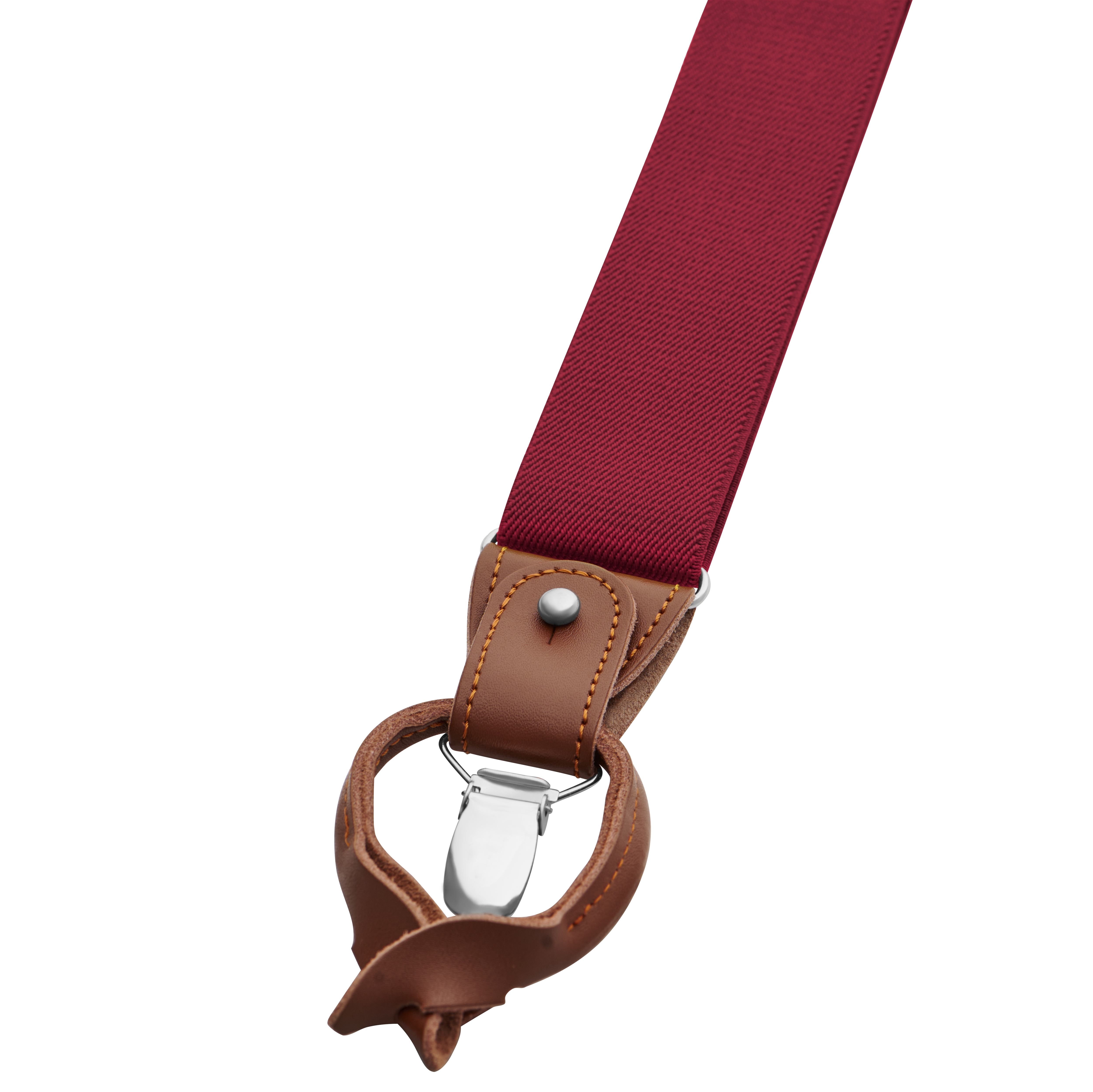 Vexel | Bretelles larges convertibles en X de couleur bourgogne - 3