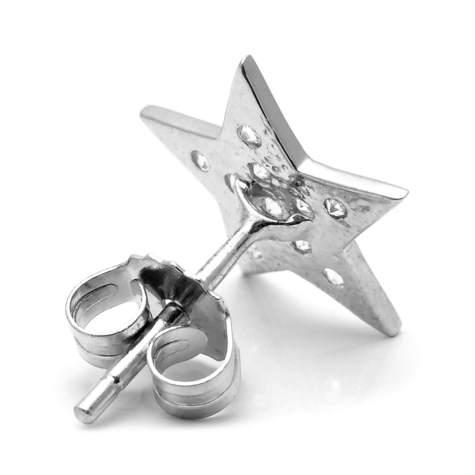 Sterling Zilveren Ster Oorbel - 3