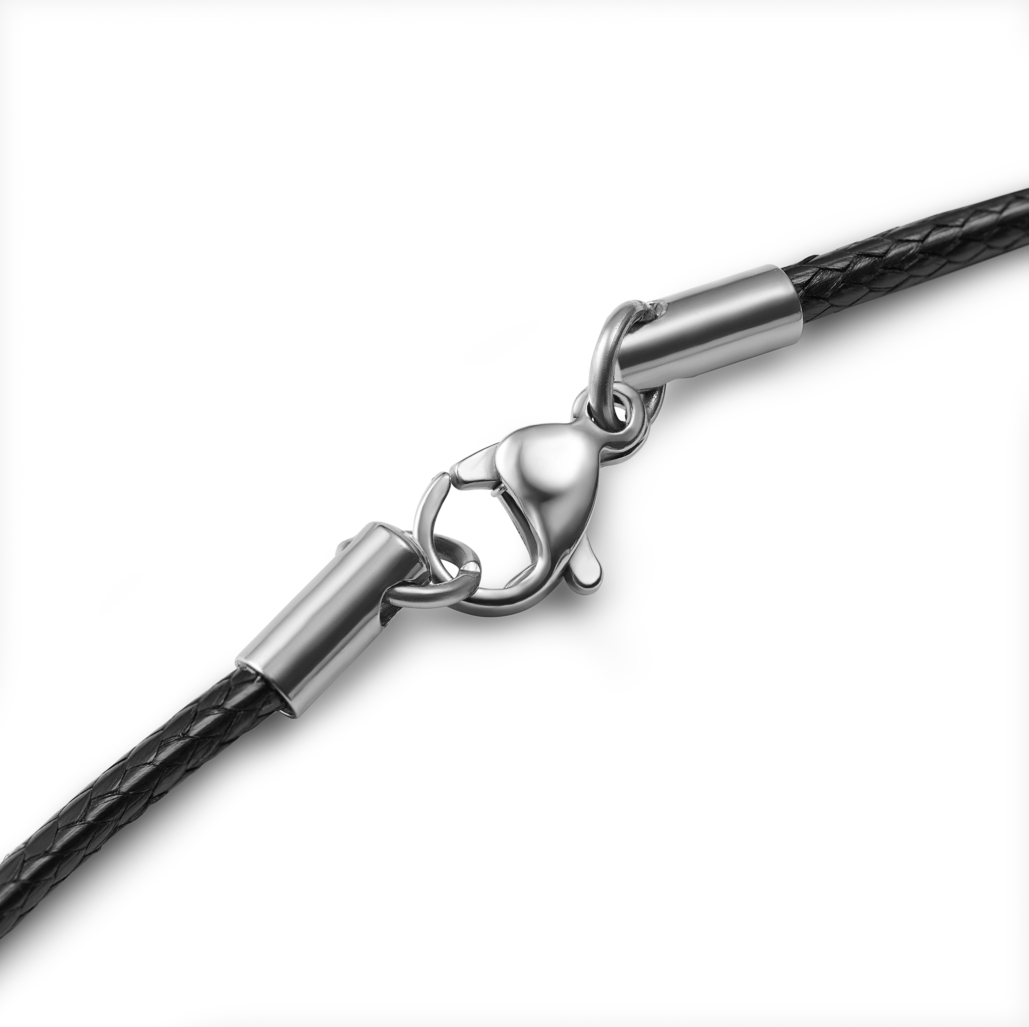 Gravel | Stainless Steel Whale Tail Cord Necklace - 4