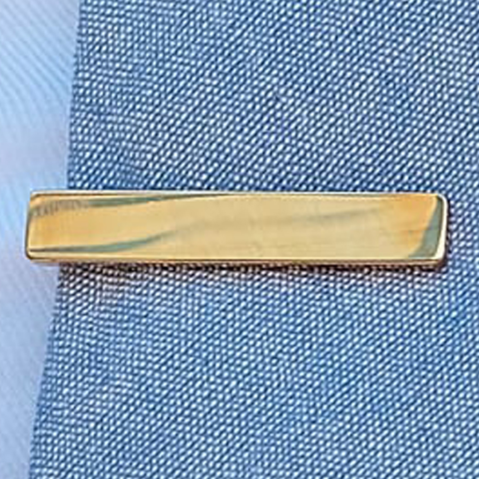 Classic Short Gold Plated Tie Clip