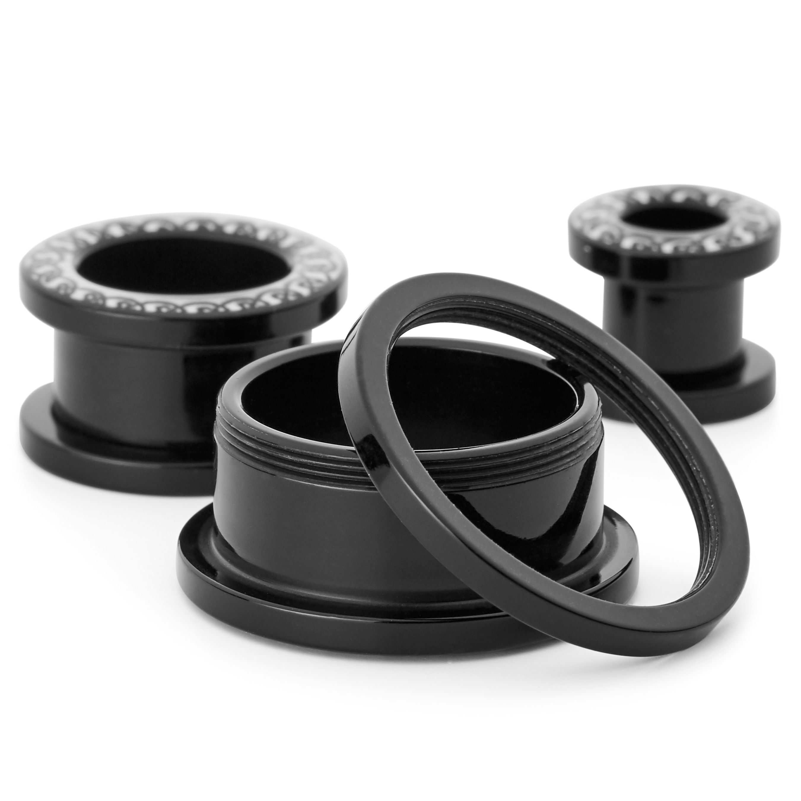 Acryl Tunnel Piercing met Keltisch Cirkelmotief Op voorraad Fort Tempus