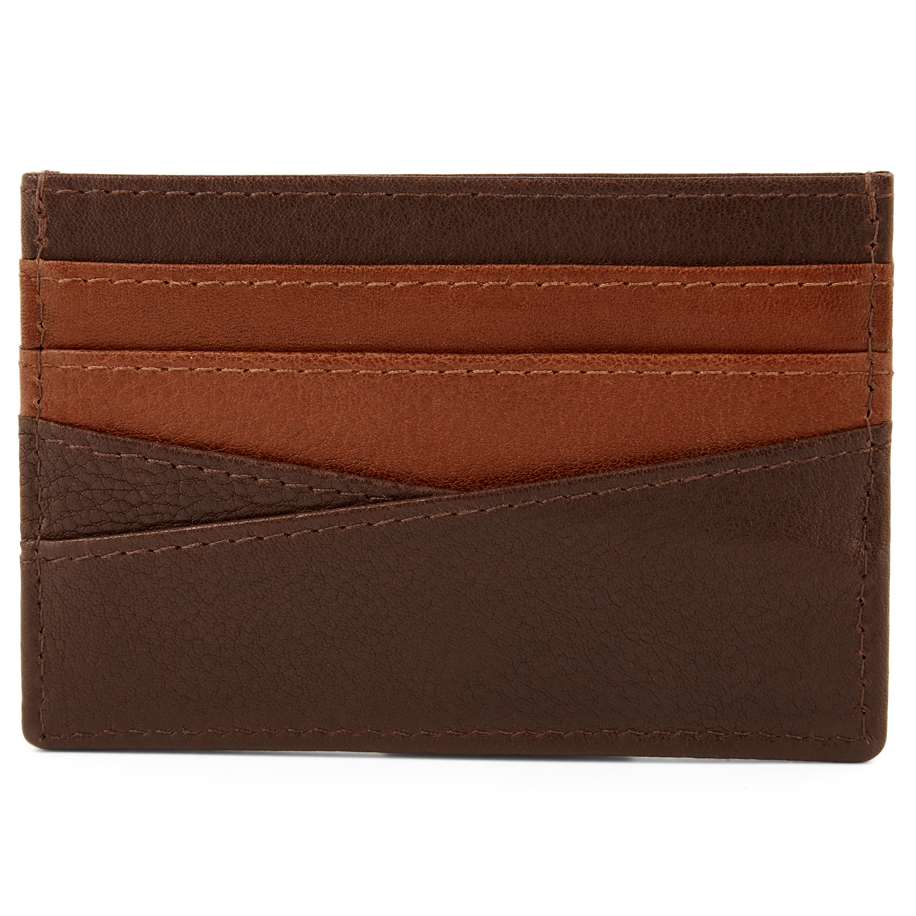 Lacey Brown Leather RFID Card Holder - 3