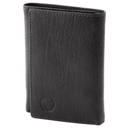 California | Black Trifold Leather Wallet