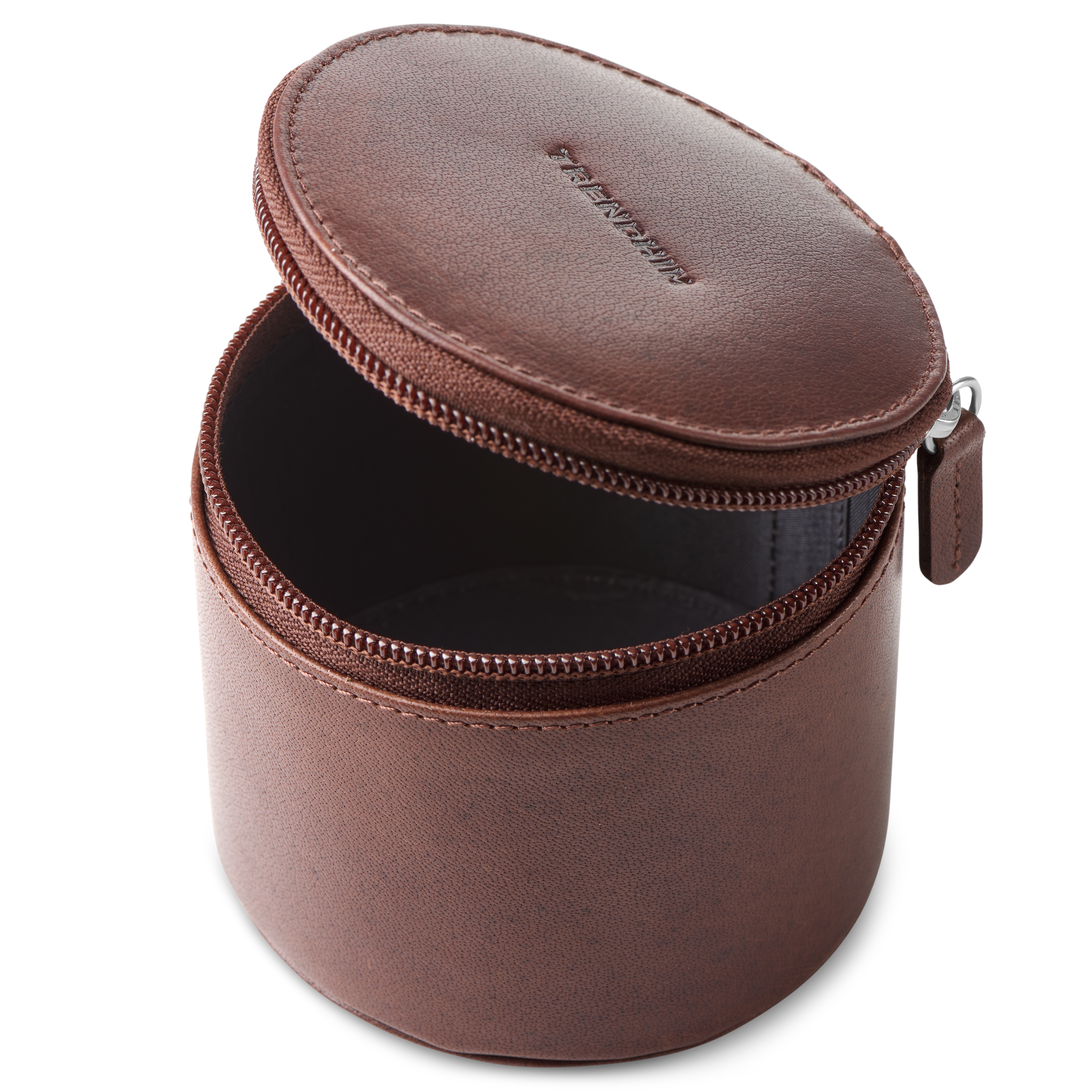 Tan Buffalo Leather Tie Travel Carrying Case - 2