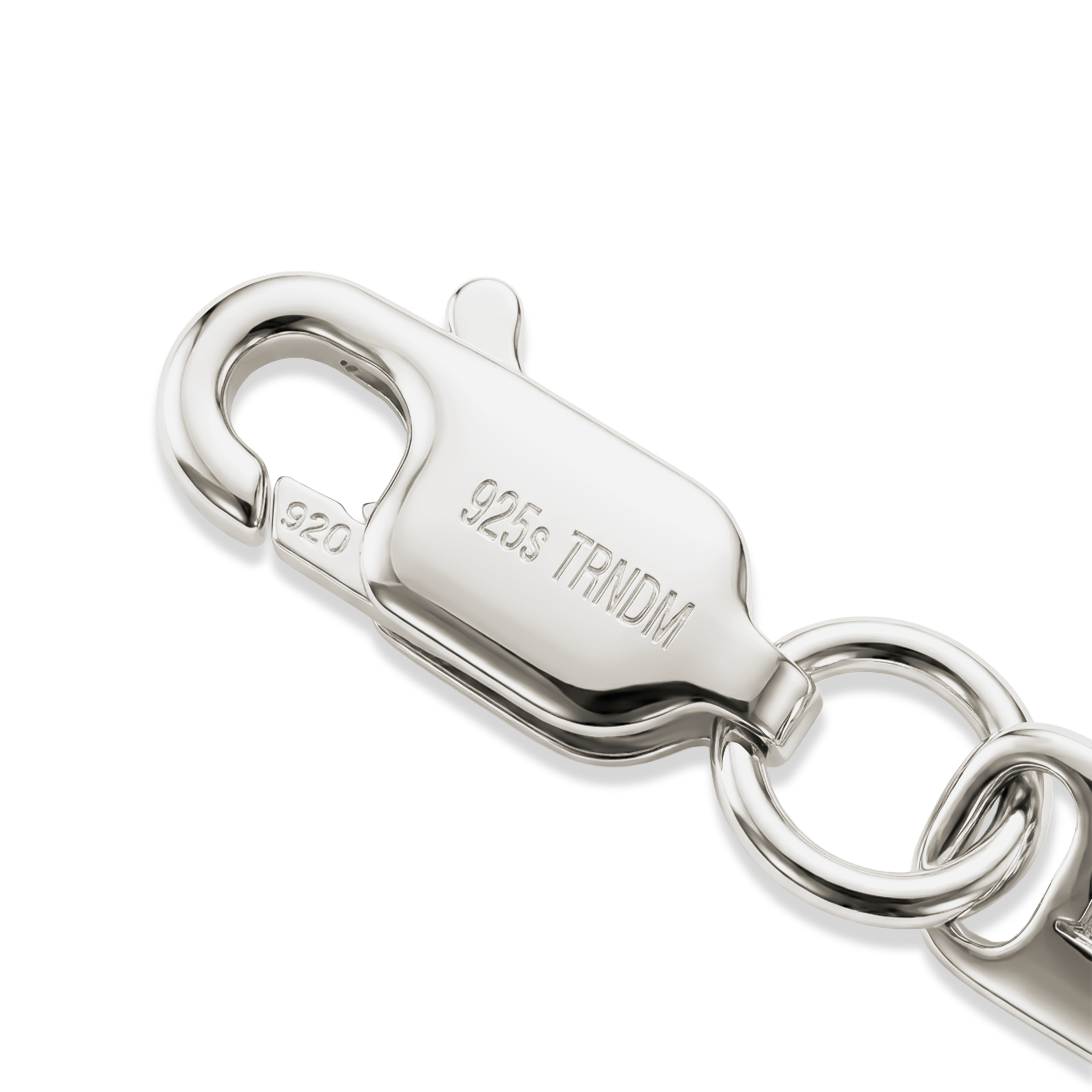 Argentia | Bracelet à maille gourmette en argent sterling 925 brut & sans revêtement - 4 mm  - 5