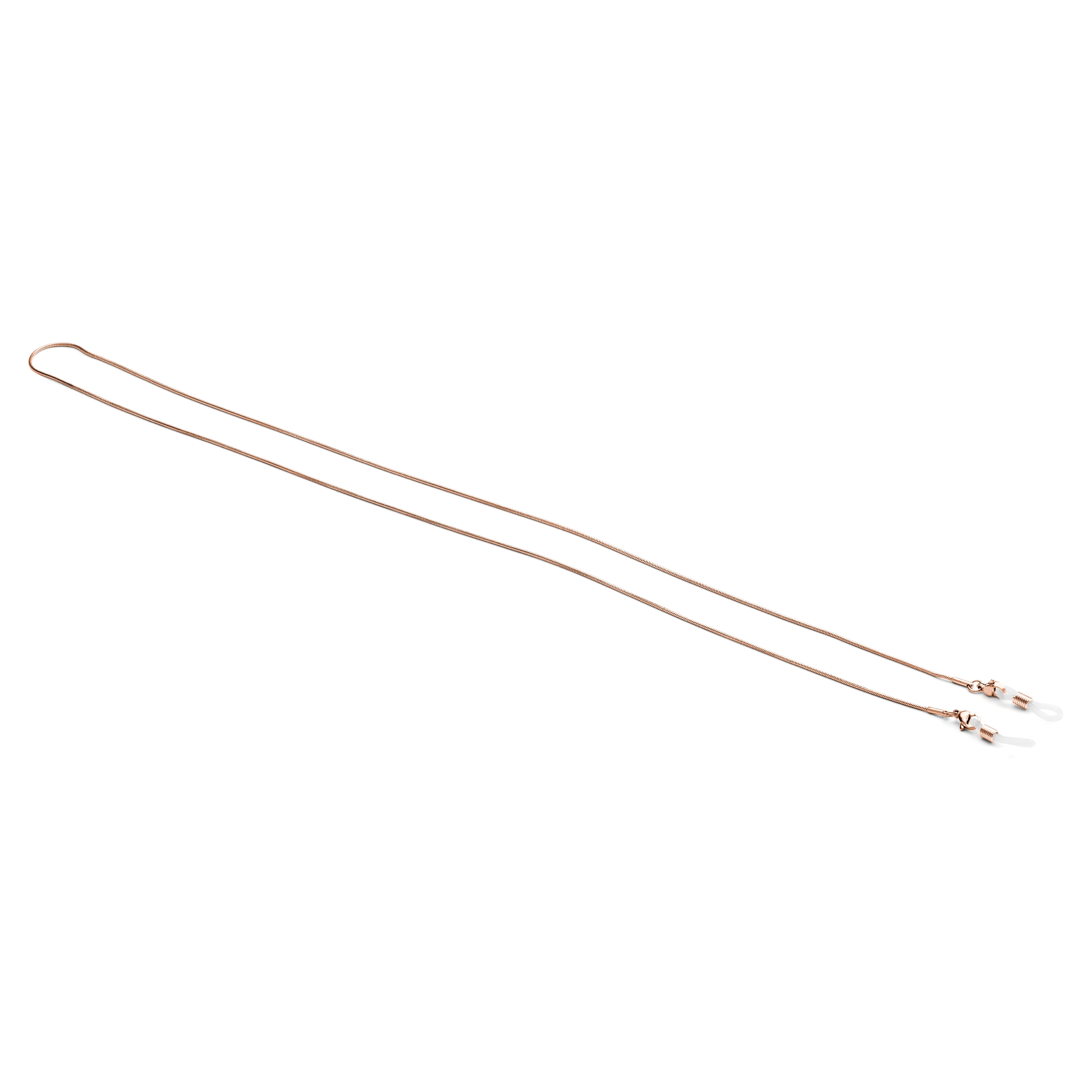 Rose Gold-Tone Stainless Steel Snake Sunglasses Chain  - 2