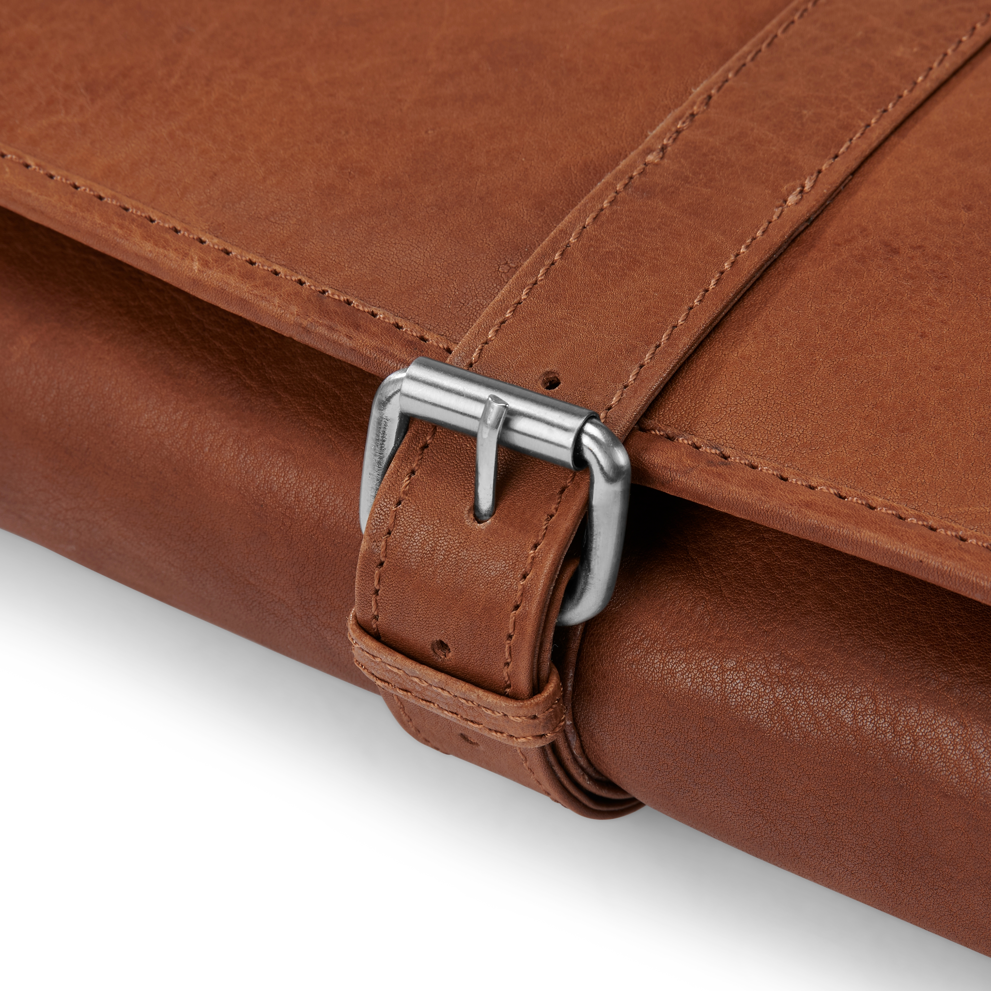 Kožená závesná kozmetická taška  v bledohnedej farbe Cambodia  - 6