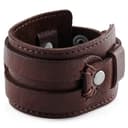 Gladius | Bracelet en cuir de buffle pleine fleur marron à bouton-pression Gladius | Bracelet en cuir de buffle pleine fleur marron à bouton-pression