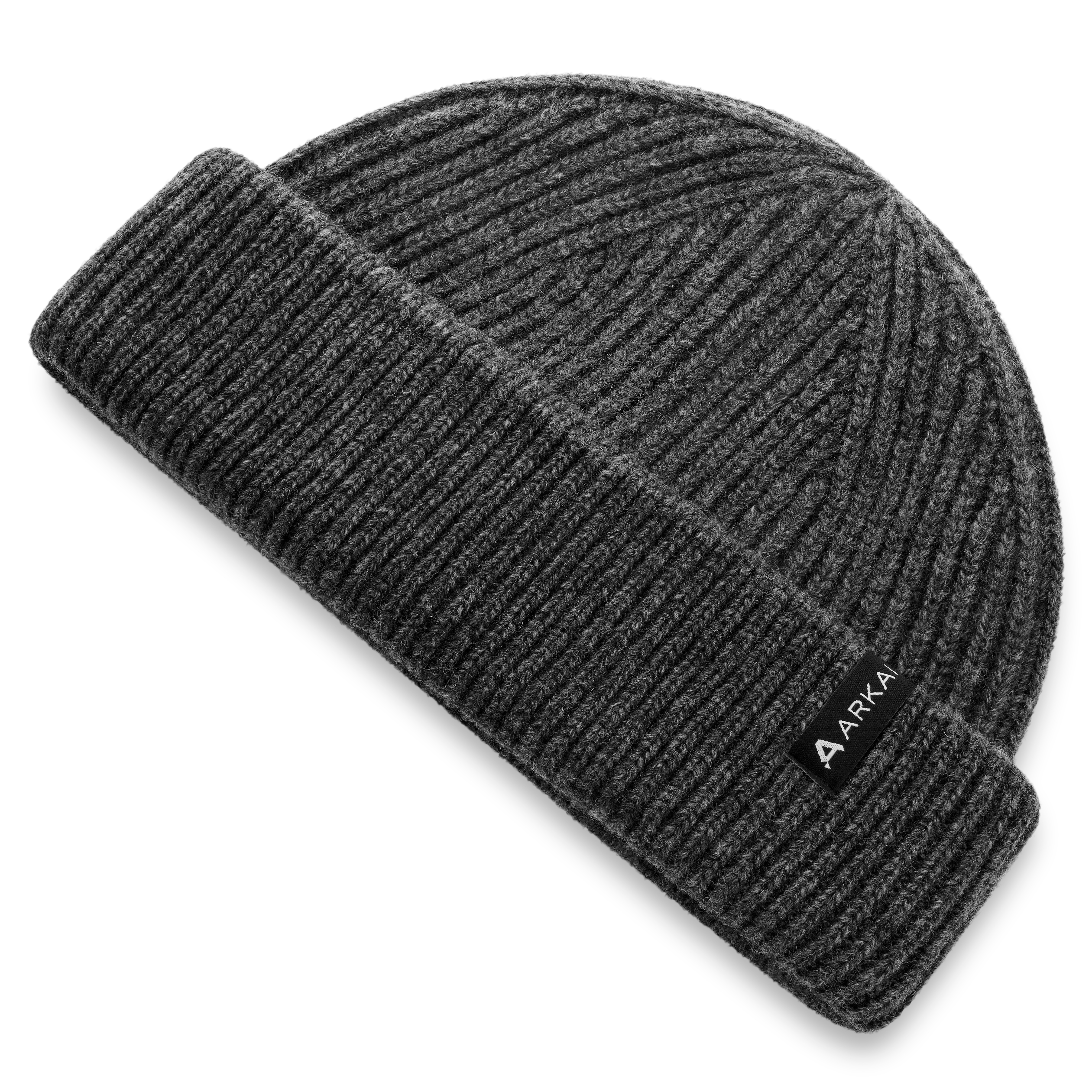 Nordic | Dark Grey Fisherman Wool Blend Beanie - 5