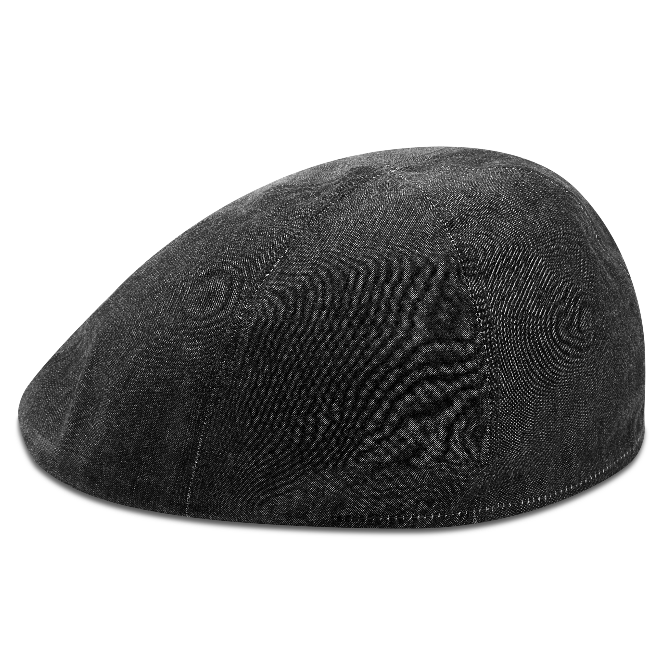 Dark Grey Golf Flat Cap - 5