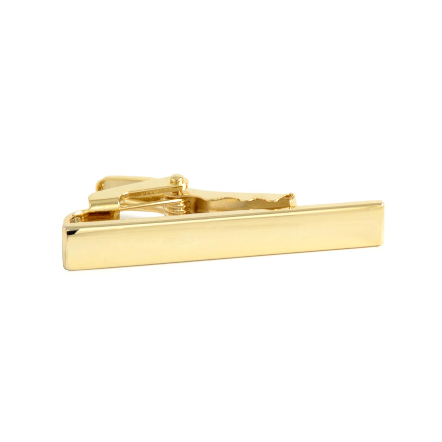 Matte Gold-Tone 4 cm Tie Clip Matte Gold-Tone 4 cm Tie Clip