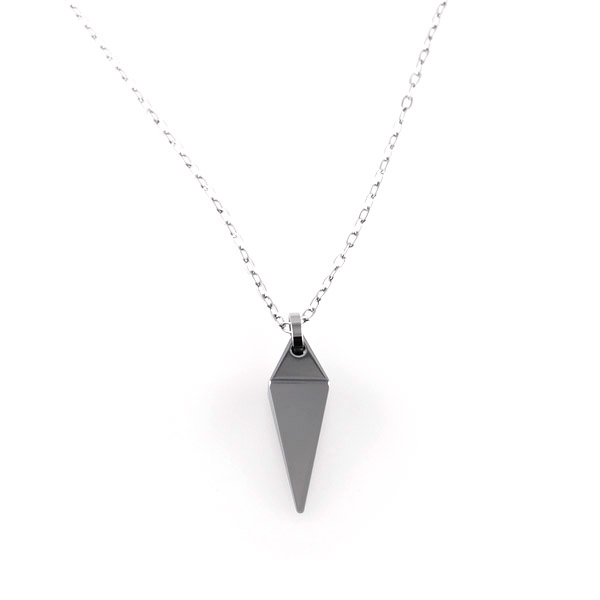 Kantet Tungsten Halskæde - 1