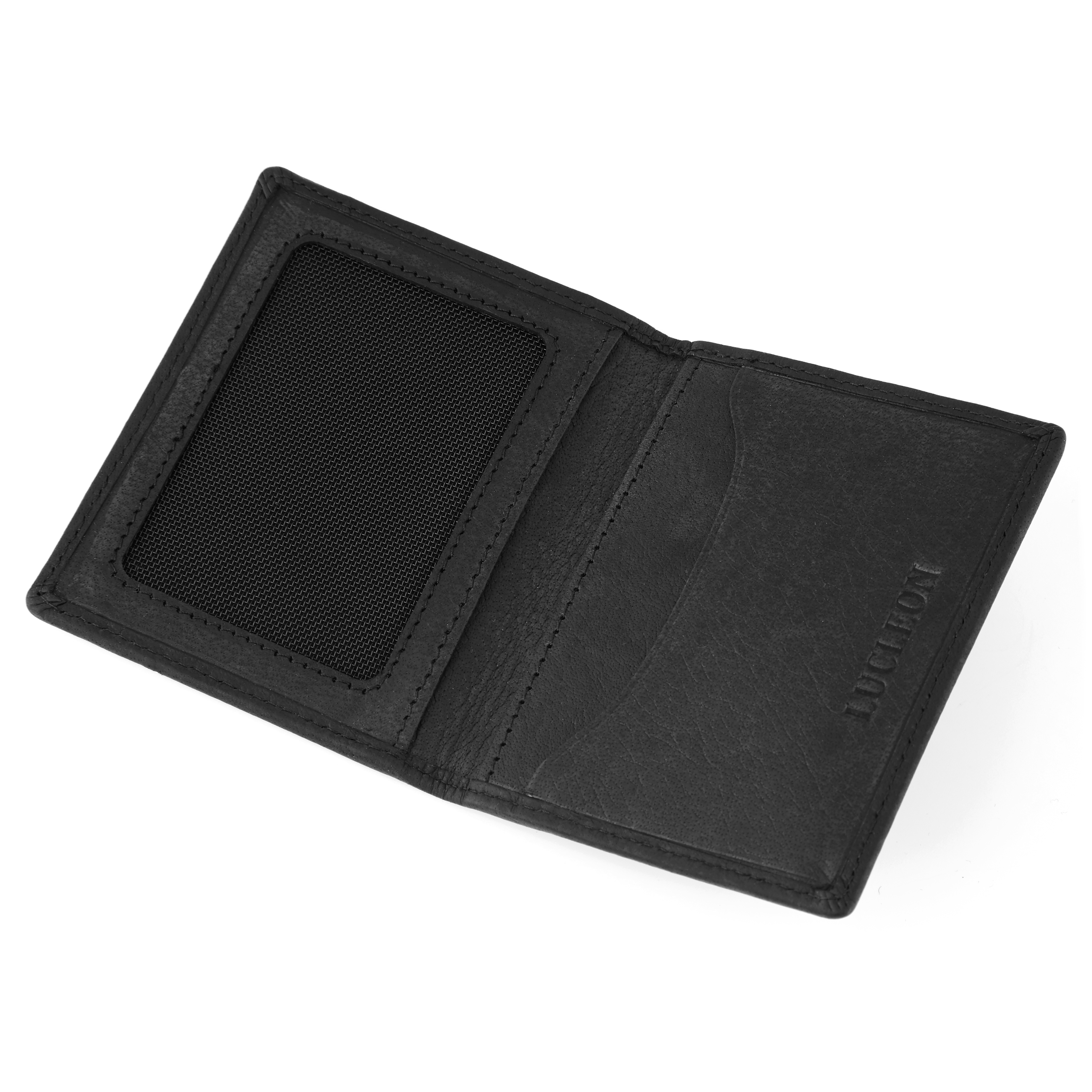 Oxford Zwart Lederen Kaarthouder - 3