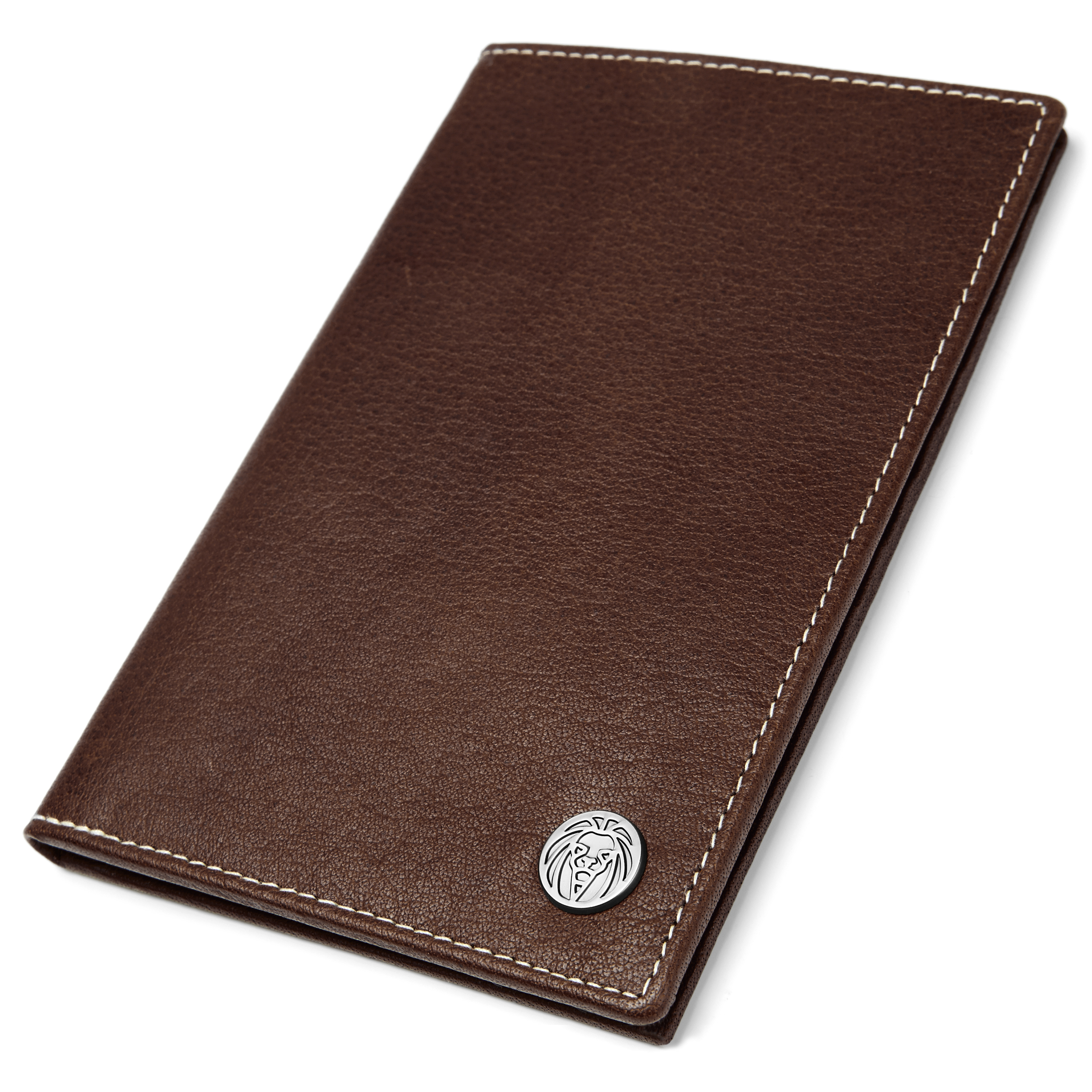 Cartera de viaje de cuero, grande y marrón Oxford  - 4