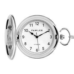 Easton Silver-tone Automatic Pocket Watch In stock! Fawler
