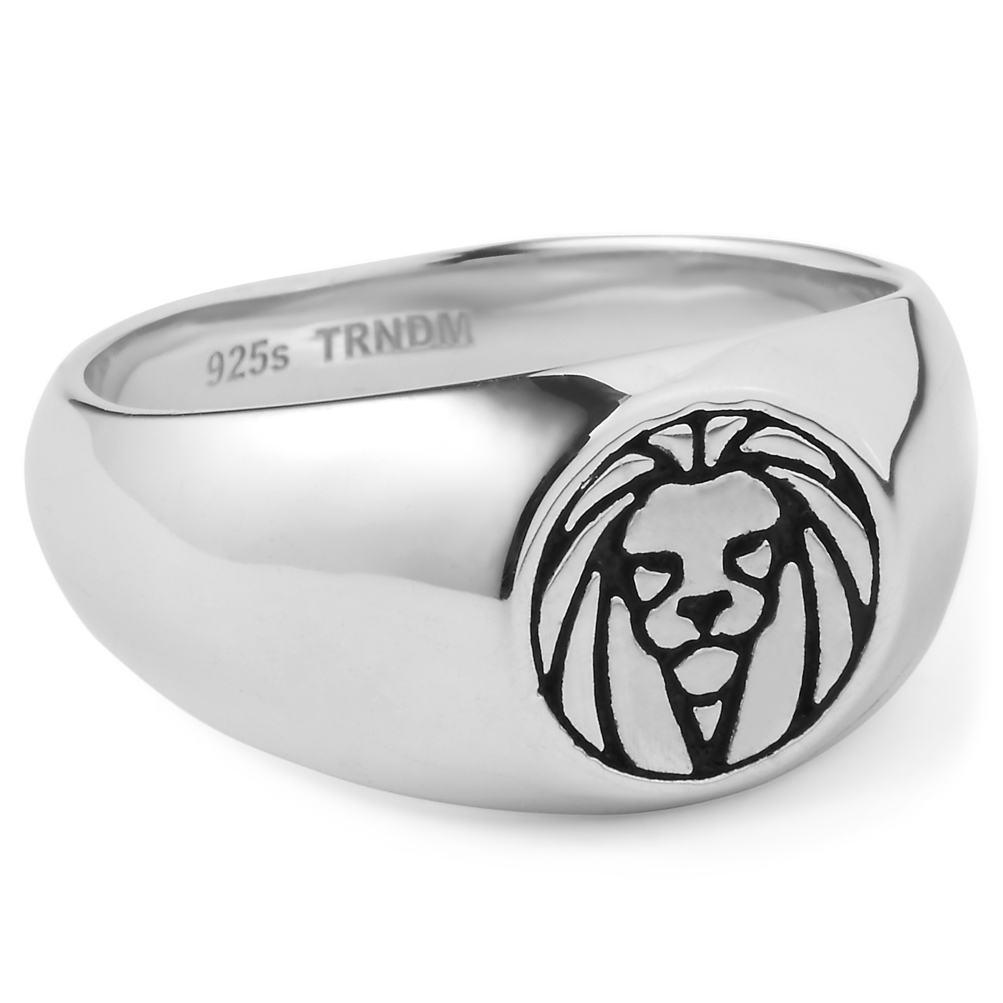 Løvering i 925s Sølv - 3