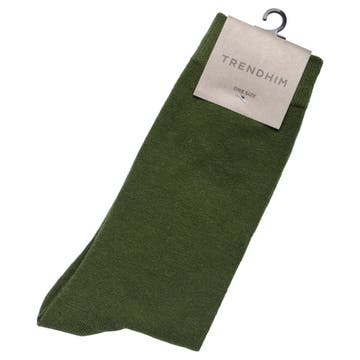 Magnus | Olivgrüne Socken