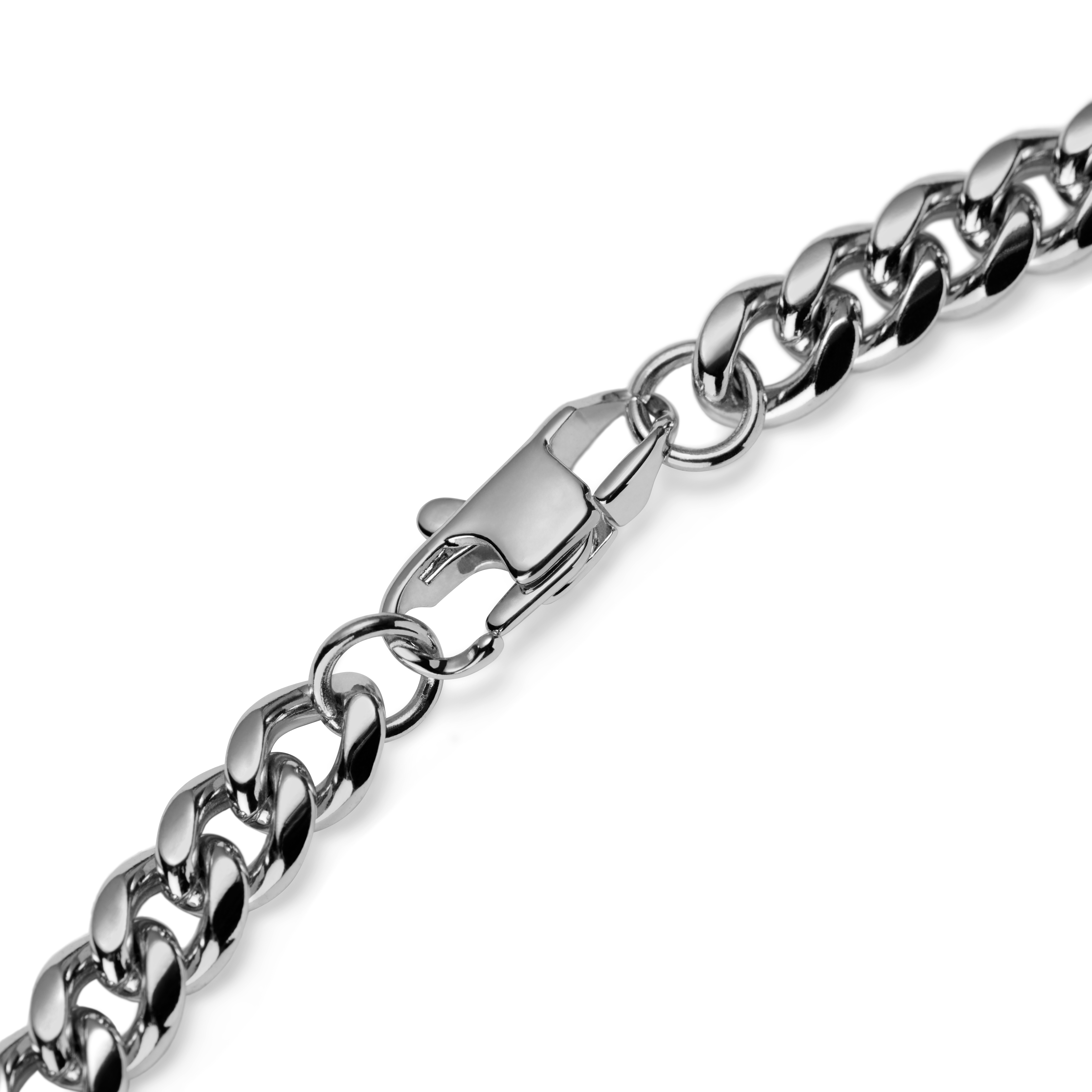 6 mm Silver-Tone Chain Necklace - 4