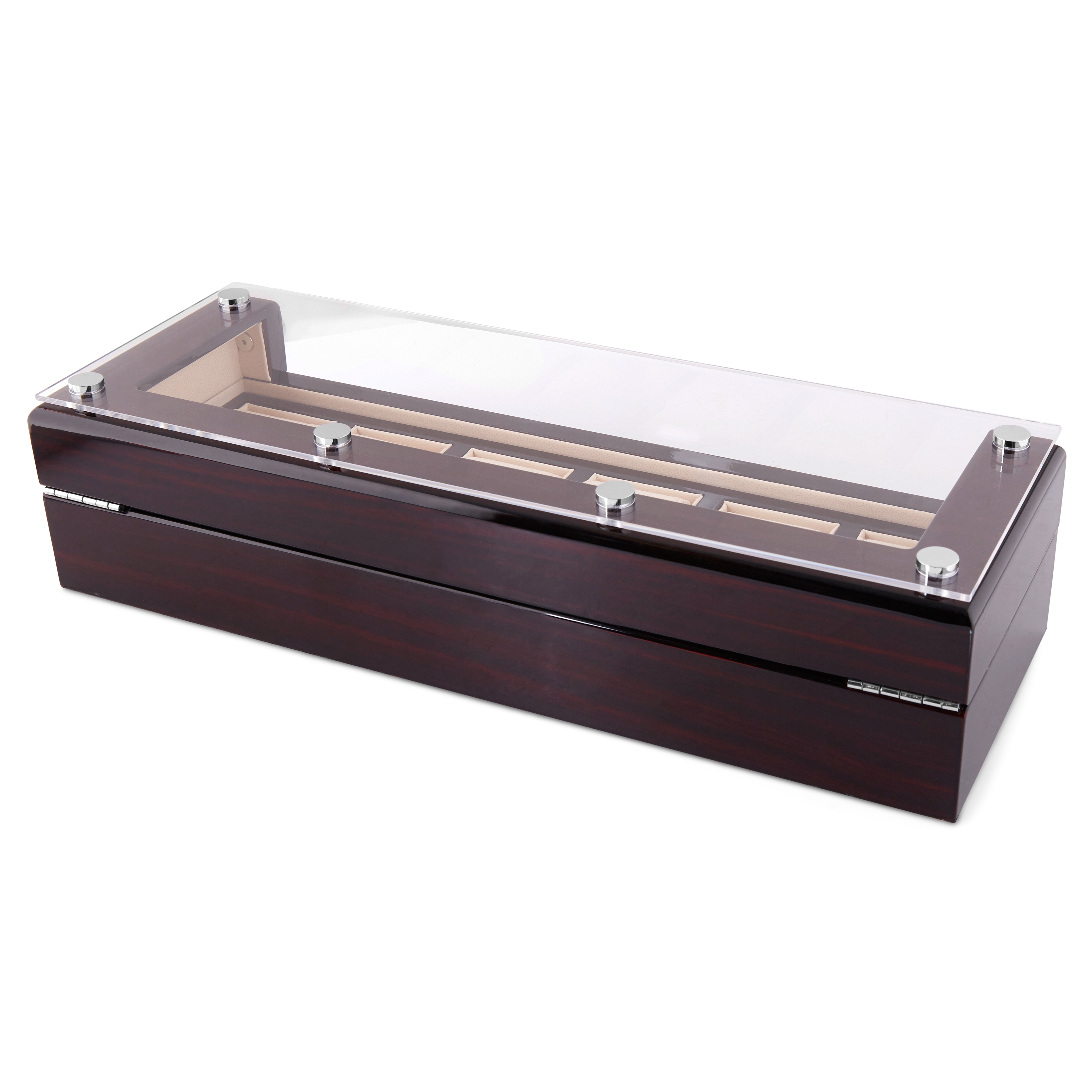 Klokkekasse av Ibenholt - 6 Klokker - 3