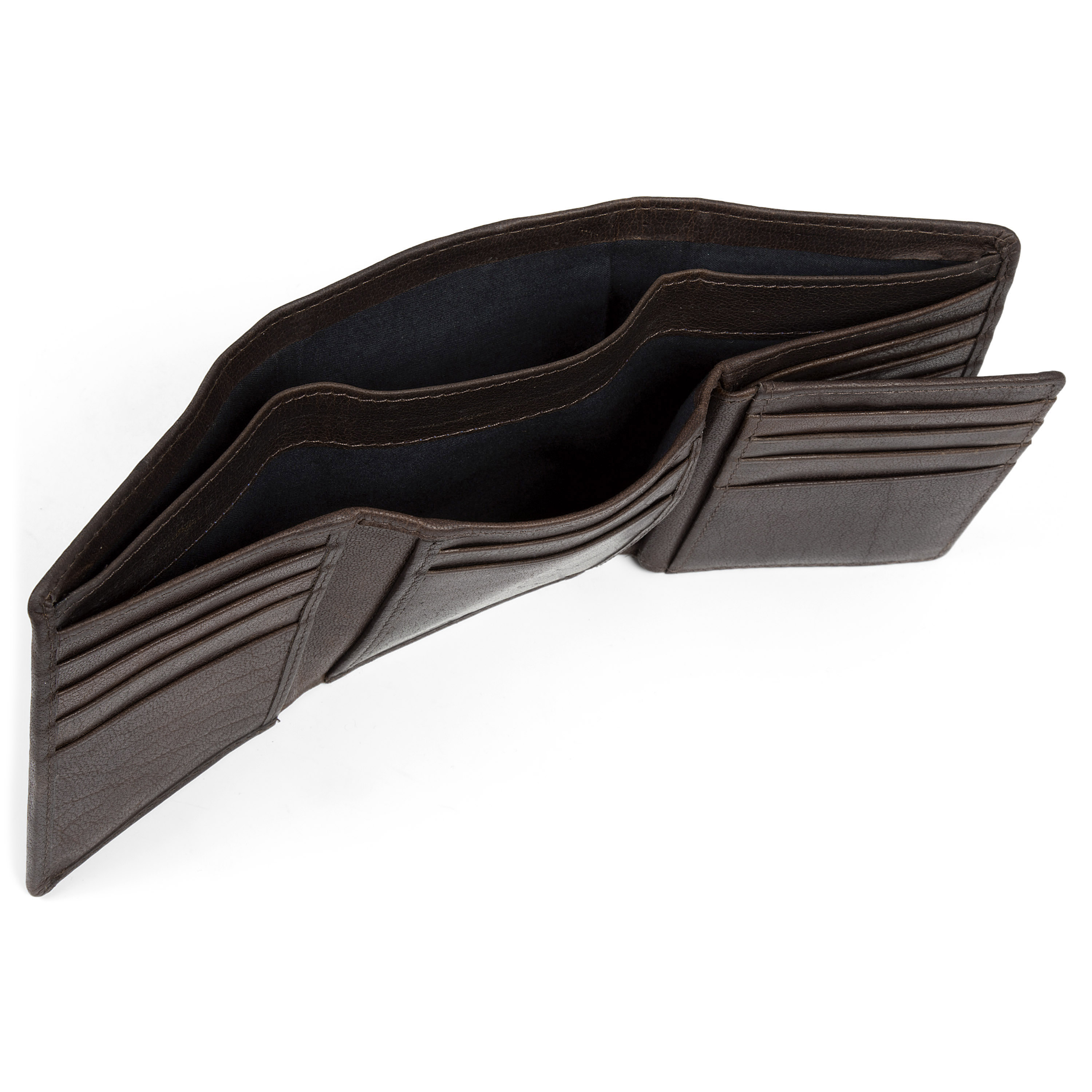 Portefeuille Montreal en cuir marron noisette RFID - 9