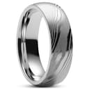 Fortis | Anneau en acier Damas - 7 mm
