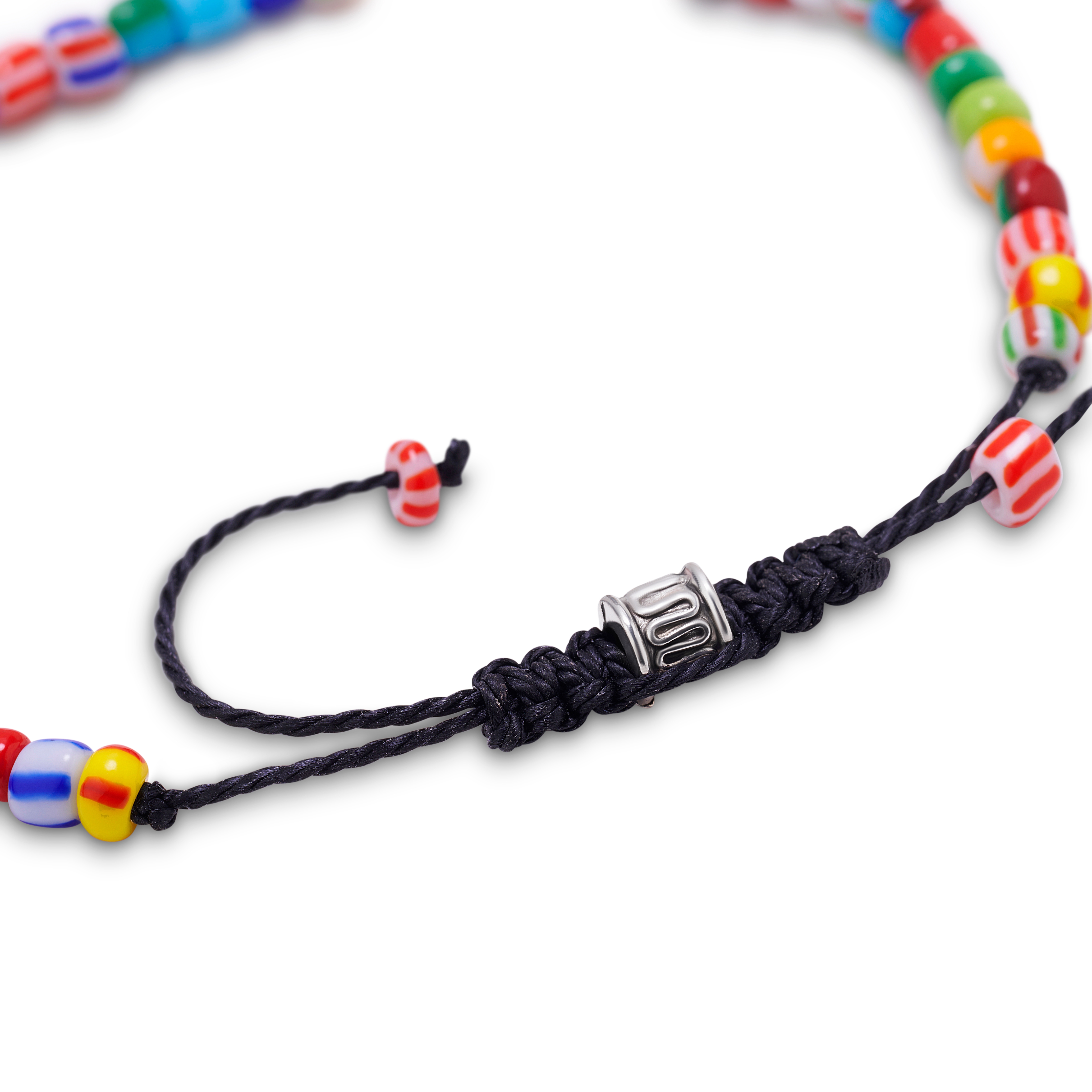 Amalfi | Sunrise Multi-Glass Beaded Bracelet with Adjustable Lock - 4