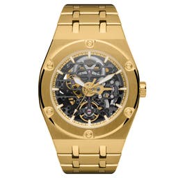 Mamut | Gold-Tone Automatic Skeleton Watch With Gold Movement